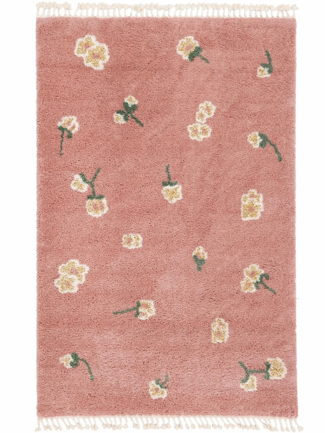 RugVista Linnea, Dywan dziecięcy, Nowoczesne, 160 x 230 cm, Prostokąt, Wysoki, Pokój dzienny, Sypialnia, Czyścić wyłącznie chemicznie, Bez niebezpiecznych chemikaliów, Różowy