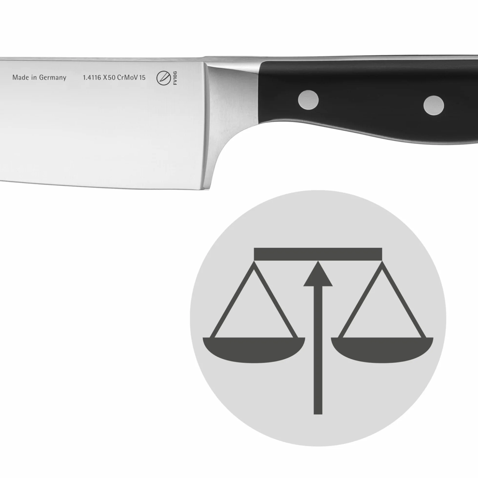 WMF Spitzenklasse Plus nóż do chleba, ostrze z podwójnym ząbkowaniem, 31,5 cm, nóż do bułek, wyprodukowano w Niemczech, Performance Cut, uchwyt XL, nóż do chleba, ostrze 20 cm