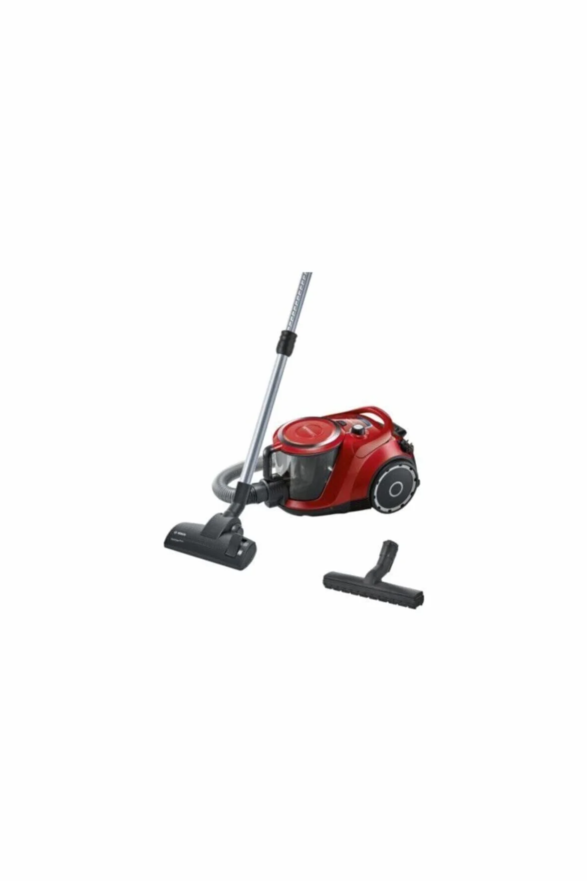 Bosch Odkurzacz bezworkowy Serie 6 BGC41Q69 ProSilence – 70 dB, Filtr HEPA, Pojemnik XL, Zasięg 10 m, Szczotka do twardych podłóg, czerwony
