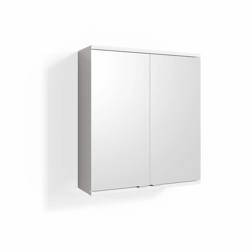 Vicco Szafka z lustrem w łazience "Roy", Biały, 60 x 68 cm
