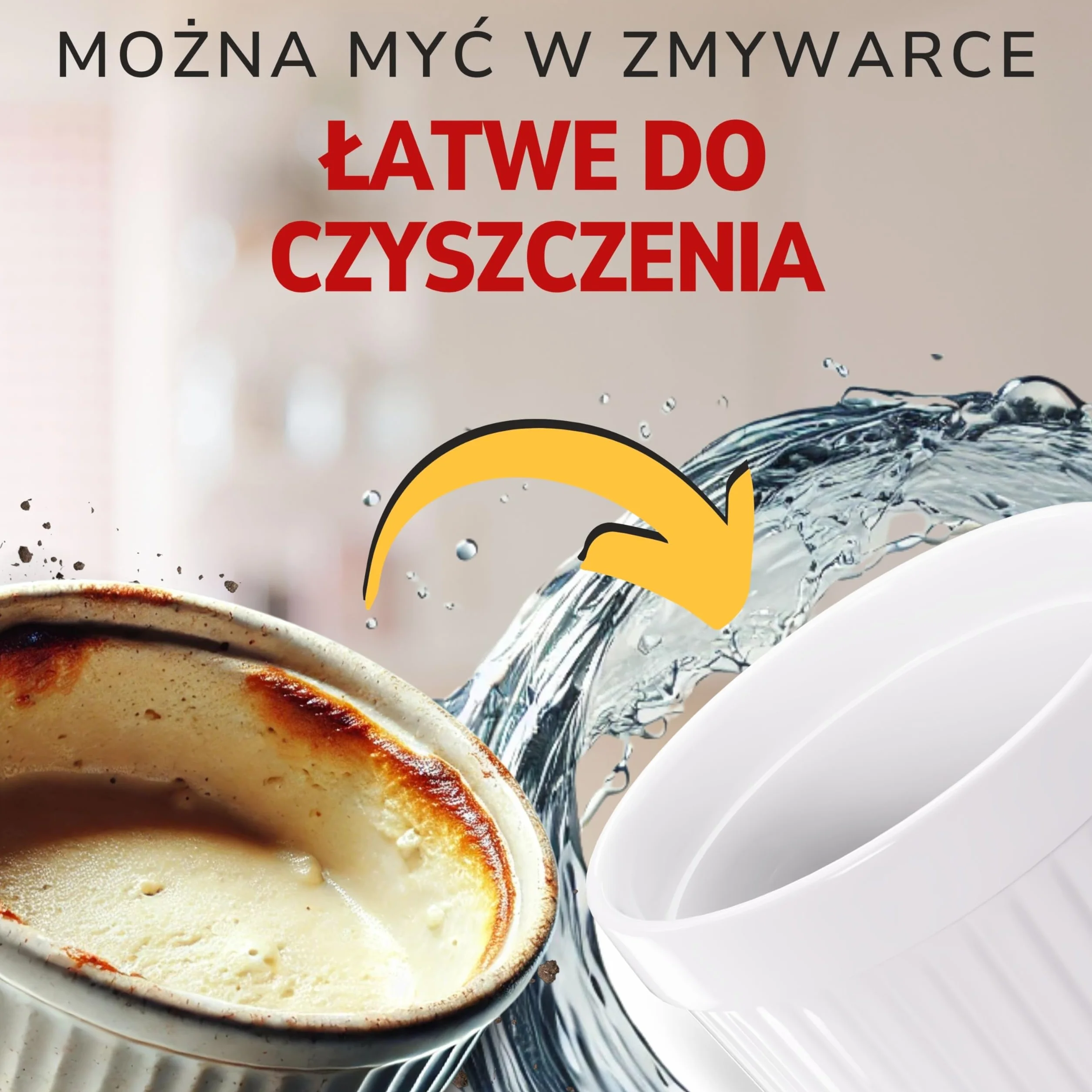 ToCi 6 x kolorowe foremki do piekarnika Ø 9 cm – odporne ceramiczne foremki po 185 ml – kremowe miseczki i miseczki deserowe – formy do pasztetów, czekoladowego sufletu