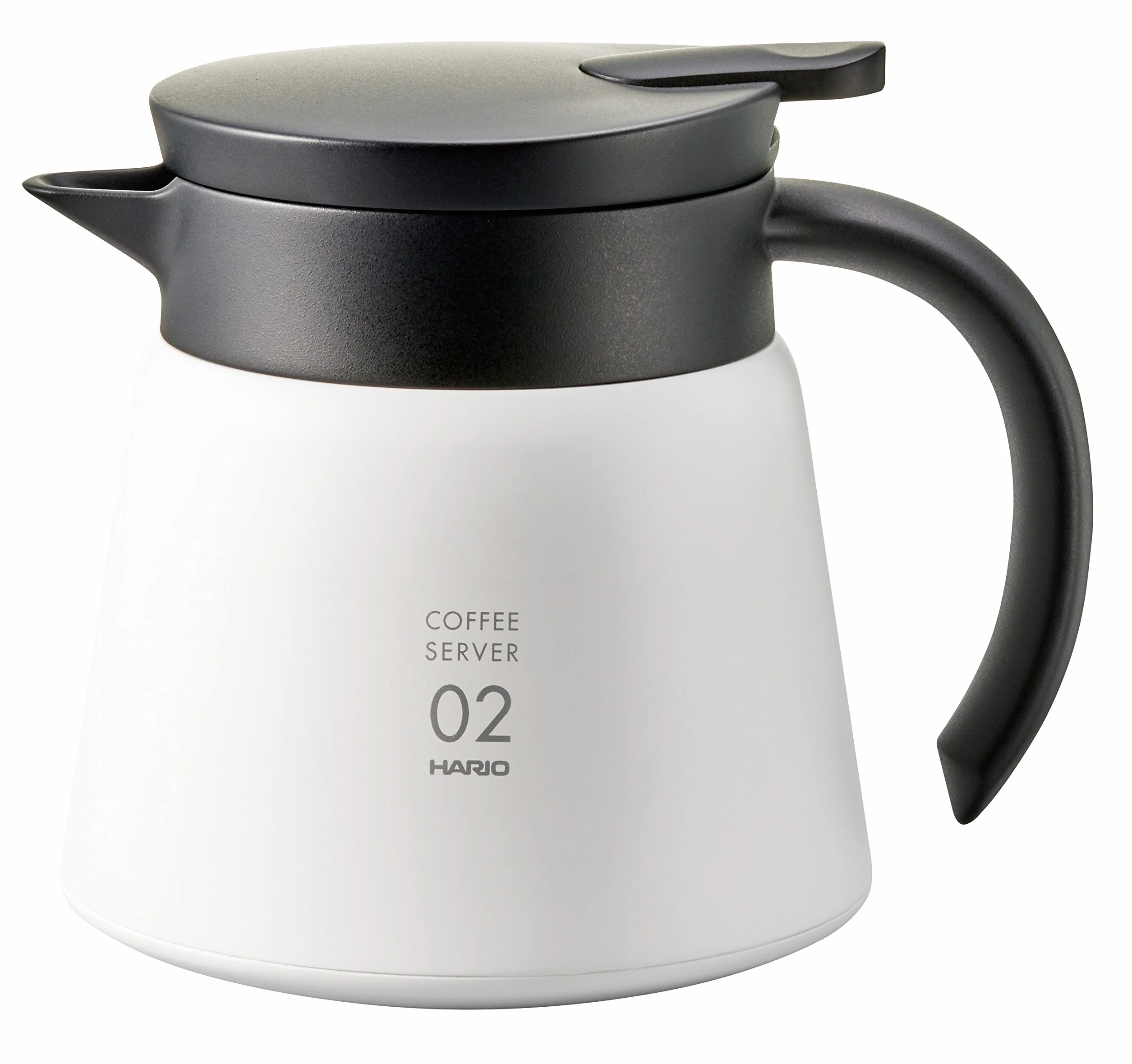 Hario CD-V60-02-biały-600 ml dzbanek termiczny izolowany serwer V60-02-biały-600 ml, stal nierdzewna, biały