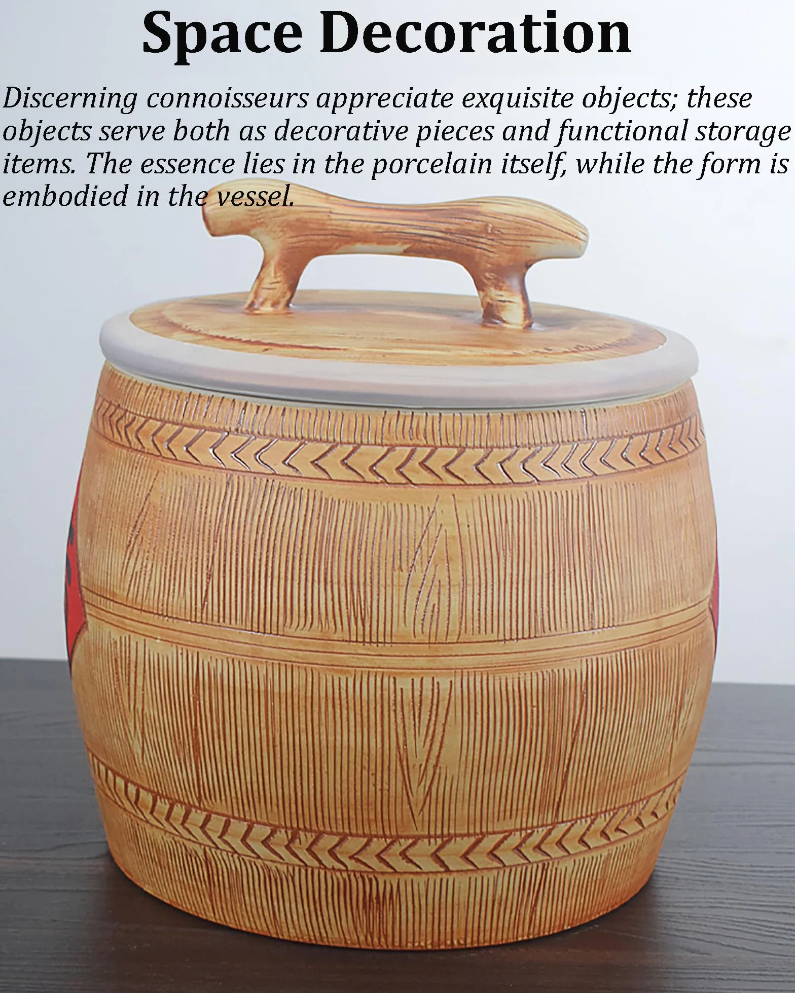 Ceramiczny pojemnik na ryż, chiński słoik ceramiczny dekoracyjny, ceramiczne wiadro na ryż, pojemniki na płatki śniadaniowe, hermetyczne przechowywanie w kuchni, do domowej kuchni, tradycyjny wystrój
