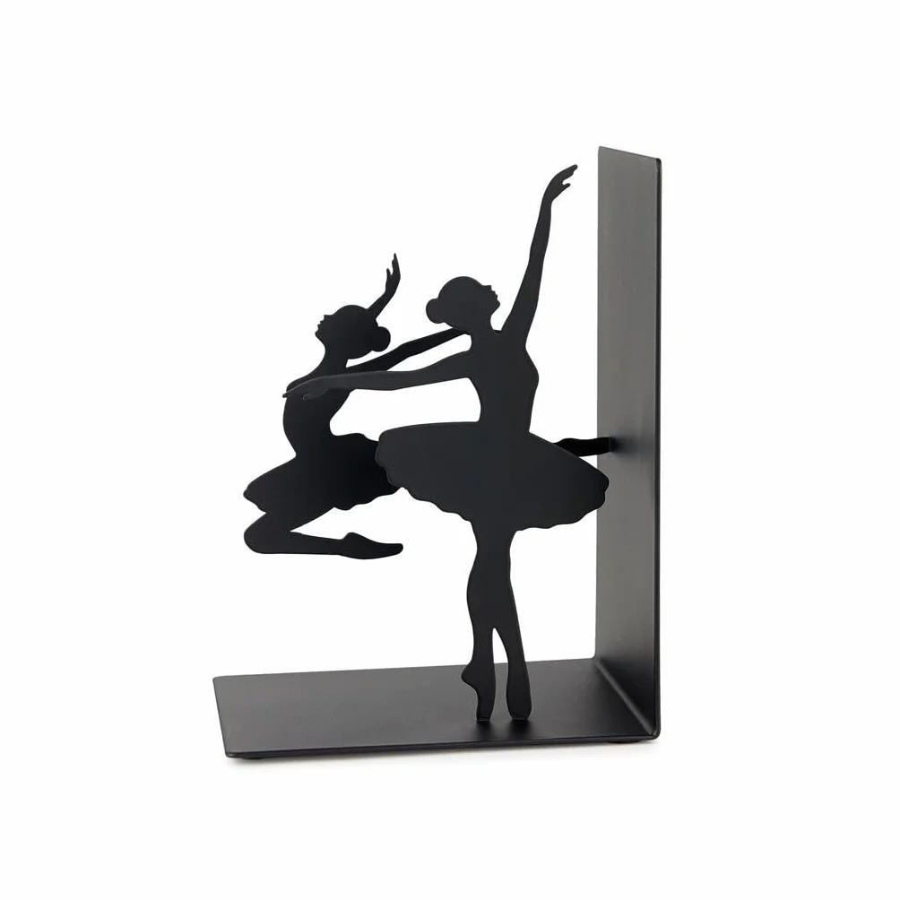 Balvi Podpórki do książek Ballerina w kolorze czarnym z metalową antypoślizgową podstawą