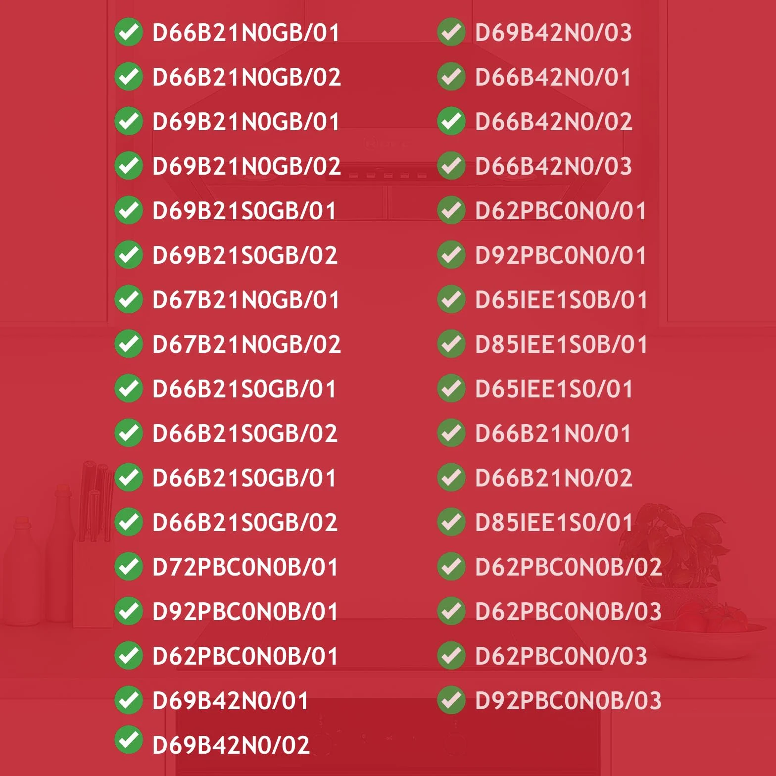SPARES2GO Filtry węglowe do Neff D66B21N0GB D69B21N0GB okap kuchenny 00743169 Z5138X1 (4 sztuki)