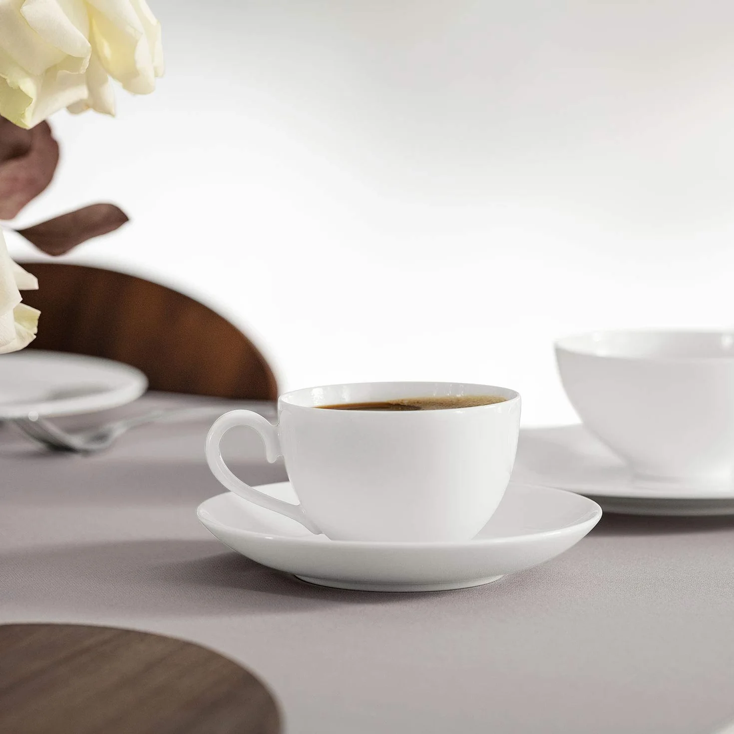 Villeroy & Boch – Royal, zestaw kawowy, 18 sztuk, stylowe serwowanie, Porcelana Premium, biały