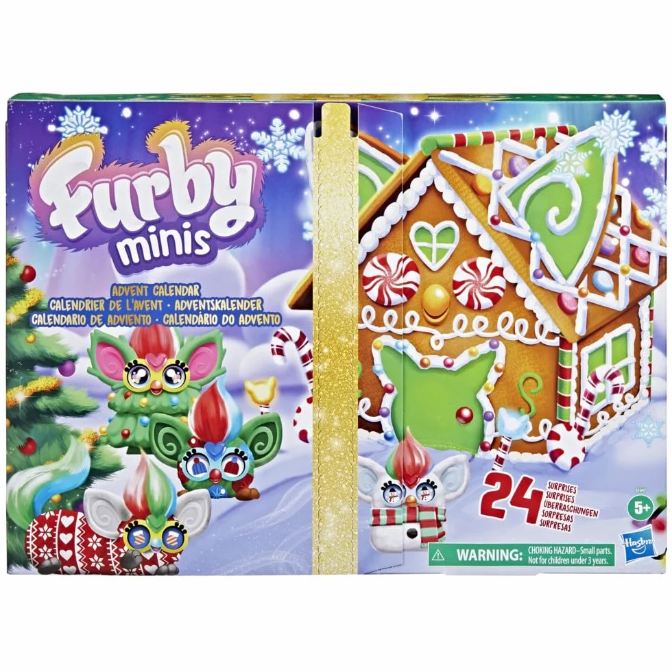 Kalendarz adwentowy z miniaturowymi figurkami Furby