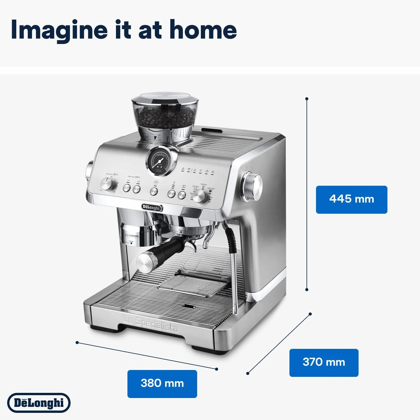 De'Longhi La Specialista Opera EC9555.M ekspres do kawy espresso z Cold Brew i Espresso Cool, profesjonalny spieniacz do mleka, technologia mielenia czujników, łącznie z zestawem Barista, 1550 W,