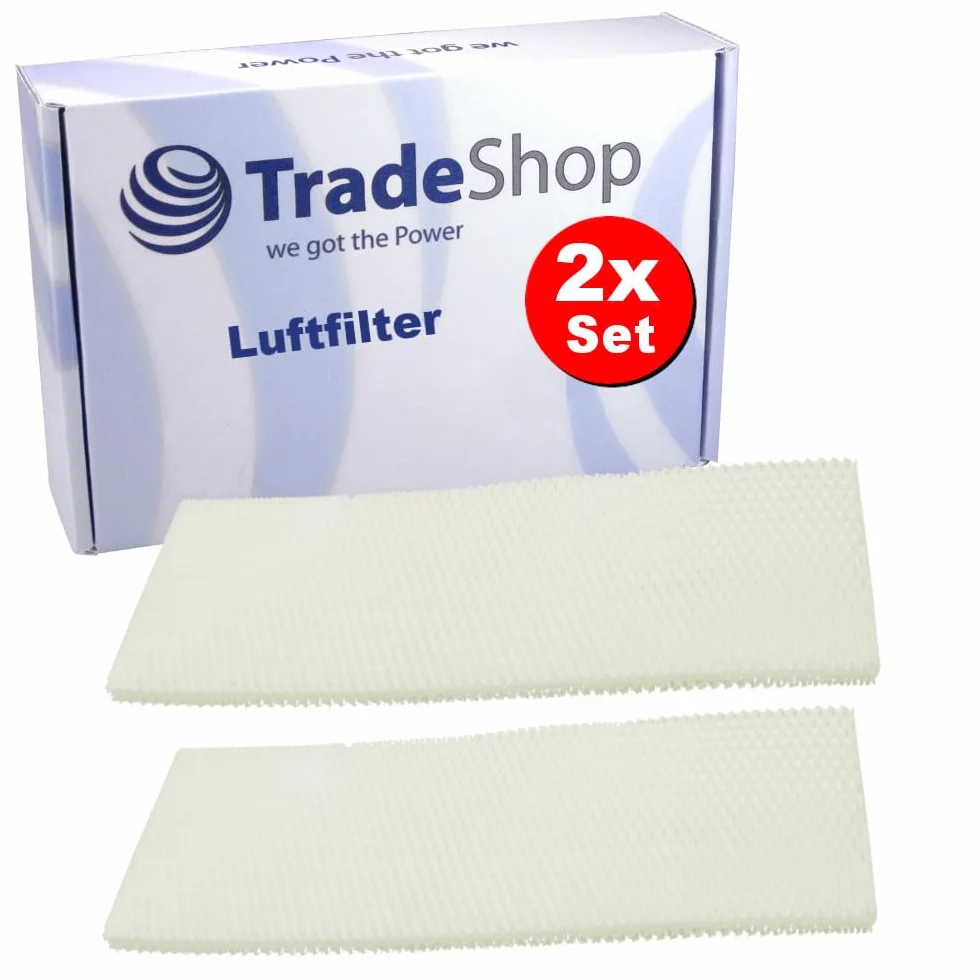 2 x Trade-Shop filtr powietrza/filtr parowania/filtr zastępczy kompatybilny z Trotec B 24 E, B 25 E nawilżacz powietrza, oczyszczacz powietrza