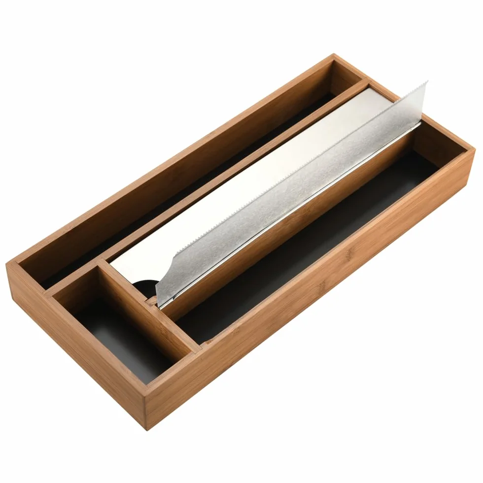Kesper | Dozownik folii, materiał: bambus, wymiary: 42 x 19 x 5,4 cm, kolor: brązowy |59041 13