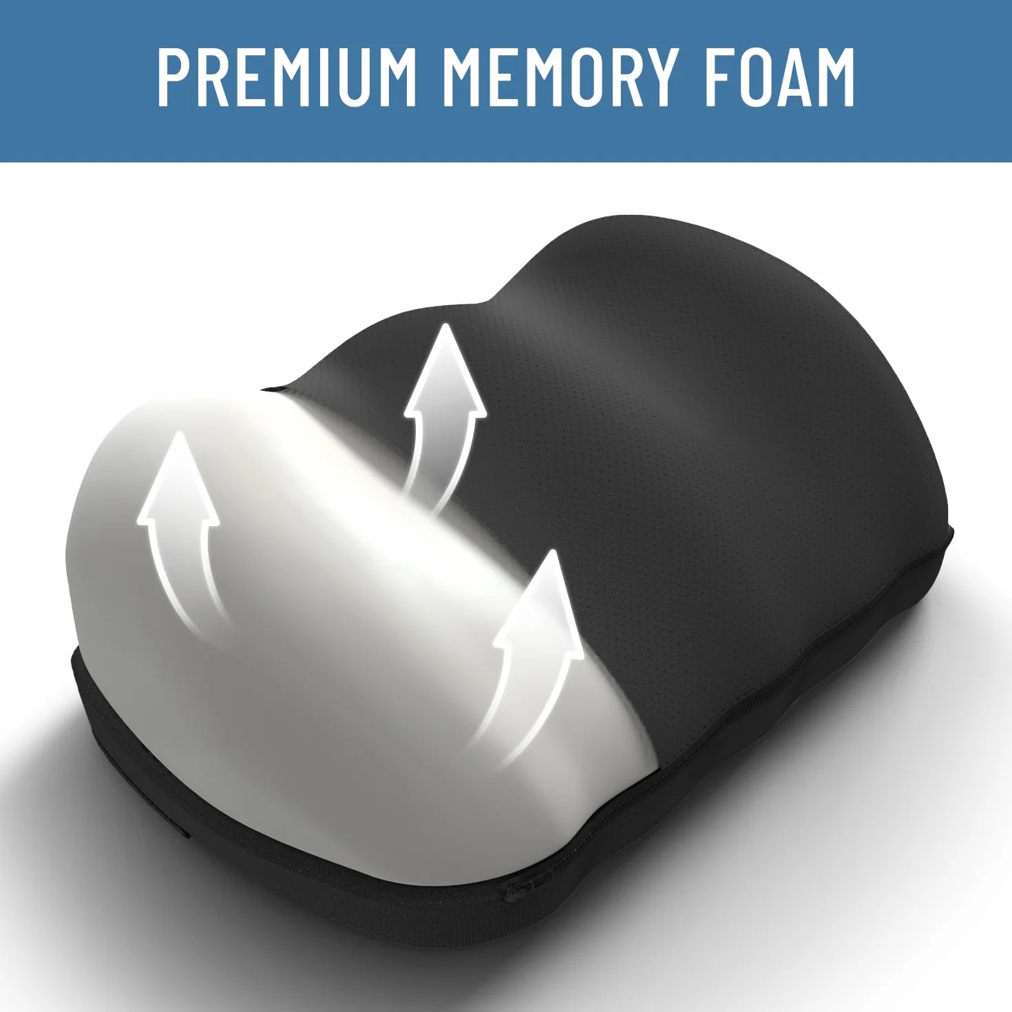 Everlasting Comfort Podnóżek z pianki memory pod biurko w pracy z węzłami punktowymi – ergonomiczny podnóżek do domu i biura, akcesoria do podparcia stóp, akcesoria gamingowe, antypoślizgowy, zmywalny