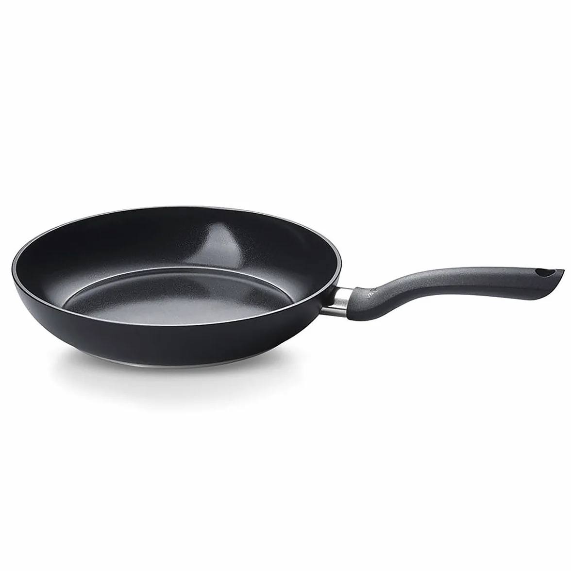 Fissler Essential Black/patelnia powlekana aluminium (24 cm) z powłoką ceramiczną, patelnia wyprodukowana bez PFAS/PTFE, indukcja – Made in Germany