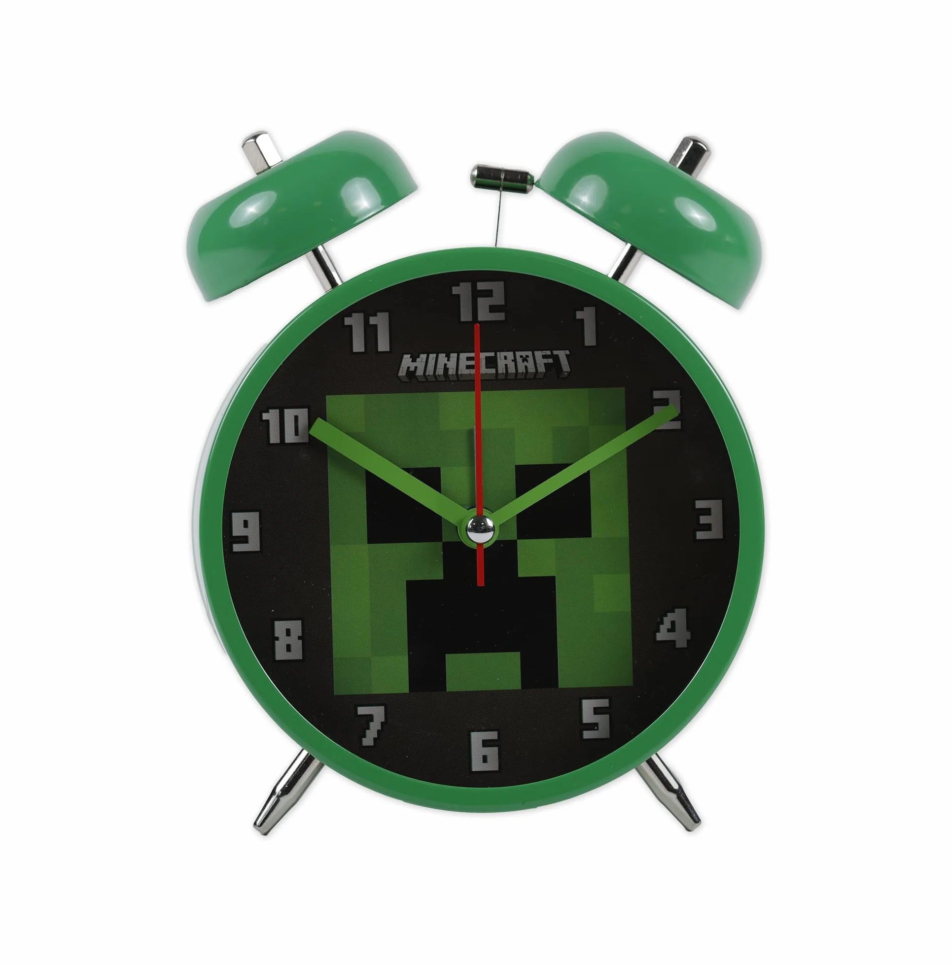 Accutime Minecraft Kids Creeper Twin Bell budzik