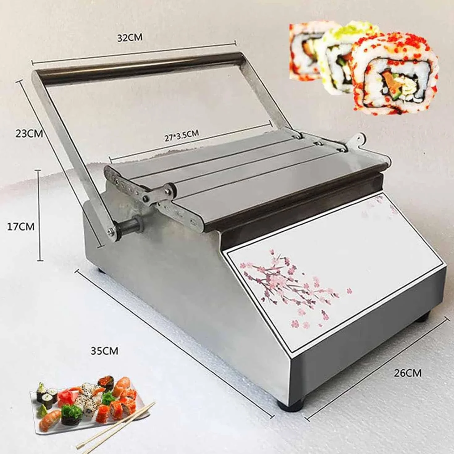 Zestaw do robienia sushi, wałek do sushi i mata bambusowa, łatwy ekspres do sushi z formą w rolce ryżowej, idealne narzędzie do sushi dla miłośników sushi w domu