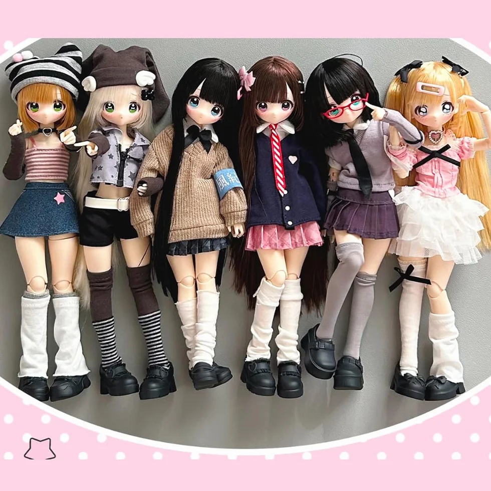 niannyyhouse BJD Blind Box Figurki, seria Denpa Girl, manekin z przegubem kulowym z ubraniem, figurka kolekcjonerska (1 szt.)