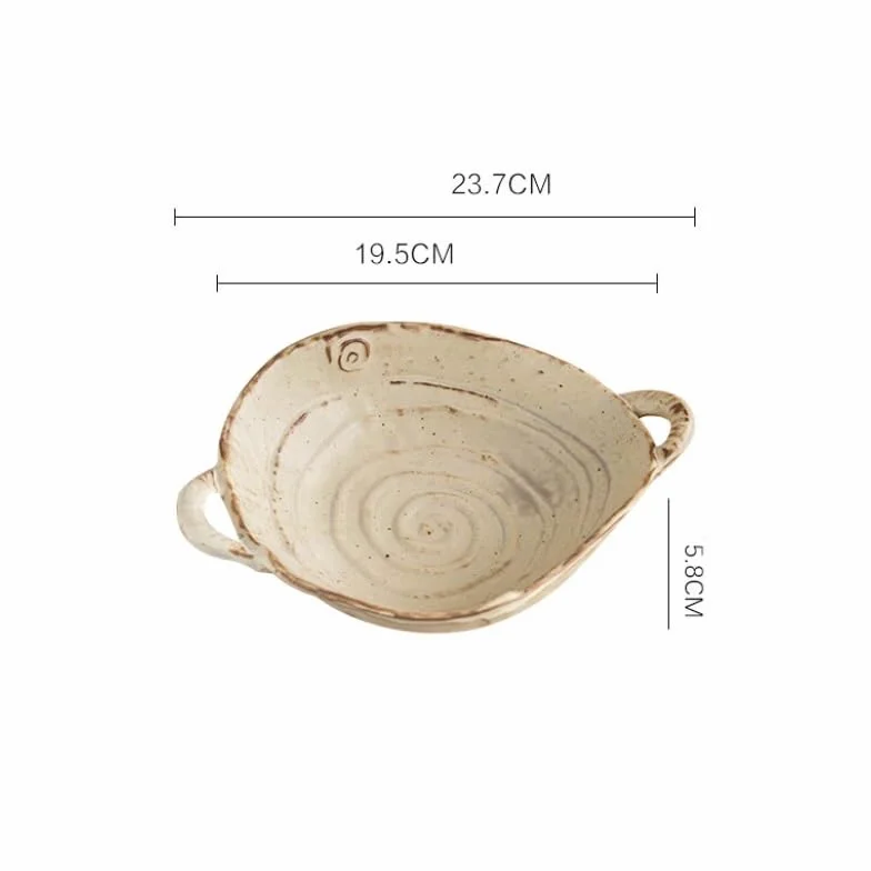 Miski sałatkowe kamionka retro miska na zupę chińska miska ceramiczna domowa miska do makaronu śniadanie miska na płatki obiadowe