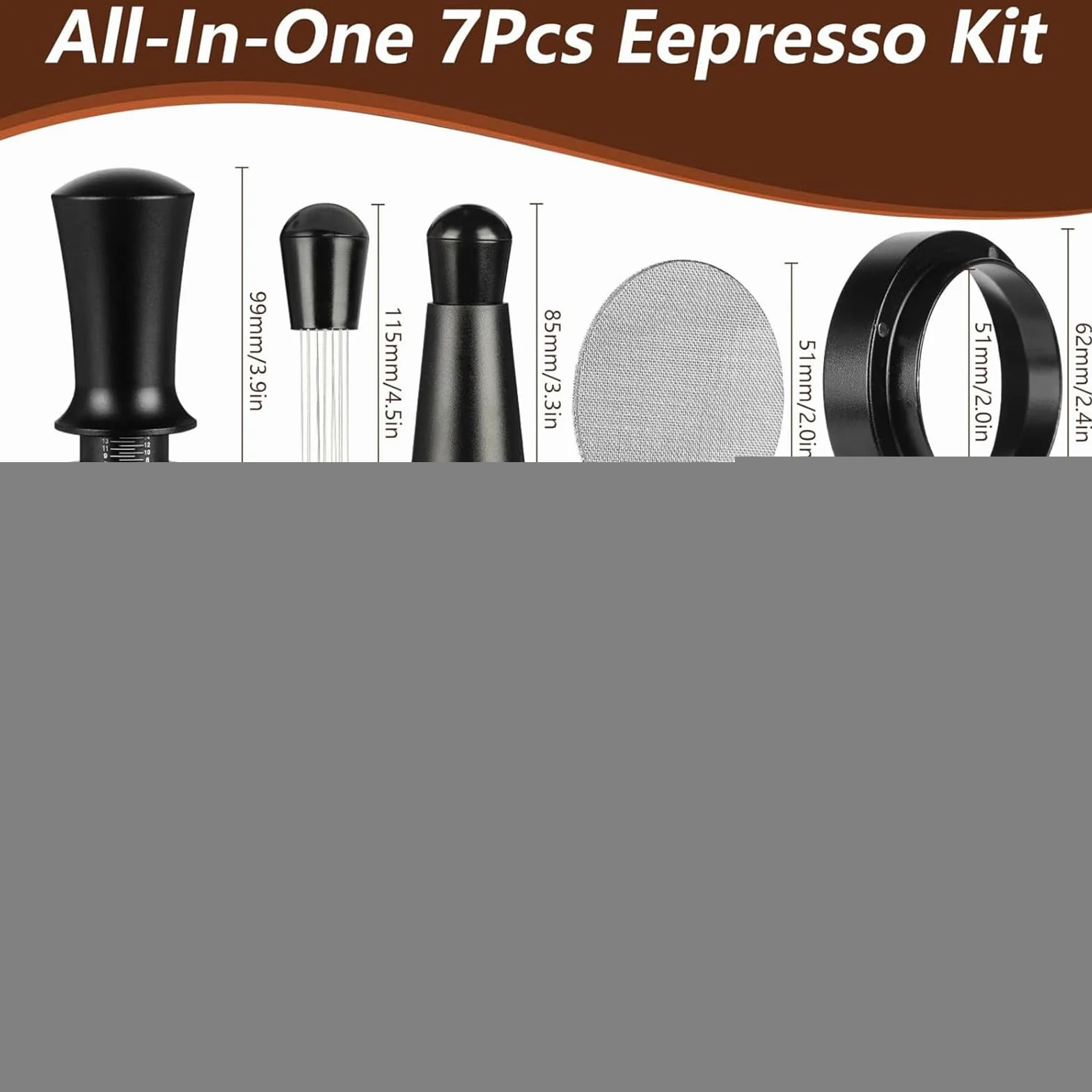 Akcesoria Do Kawy Distributor do Kawy | 51 mm Akcesoria do Espresso do Domu Mieszkania Kawiarni Sklepu Kuchni Dla Pasjonatów i Początkujących
