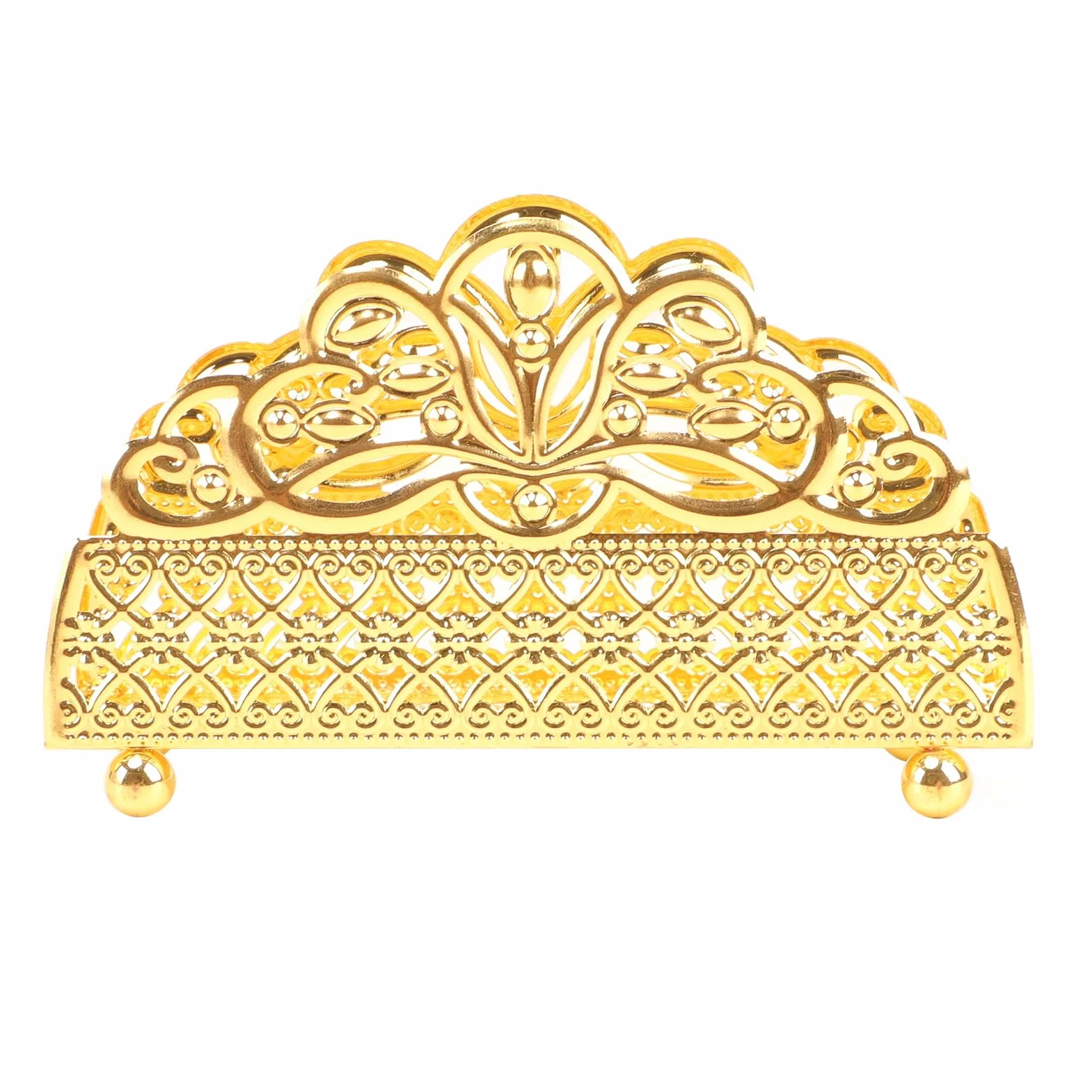 Złoty uchwyt na serwetki, uchwyt na serwetki na stoły, luksusowy metalowy uchwyt na serwetki, organizer na serwetki w stylu vintage, elegancki dozownik chusteczek higienicznych