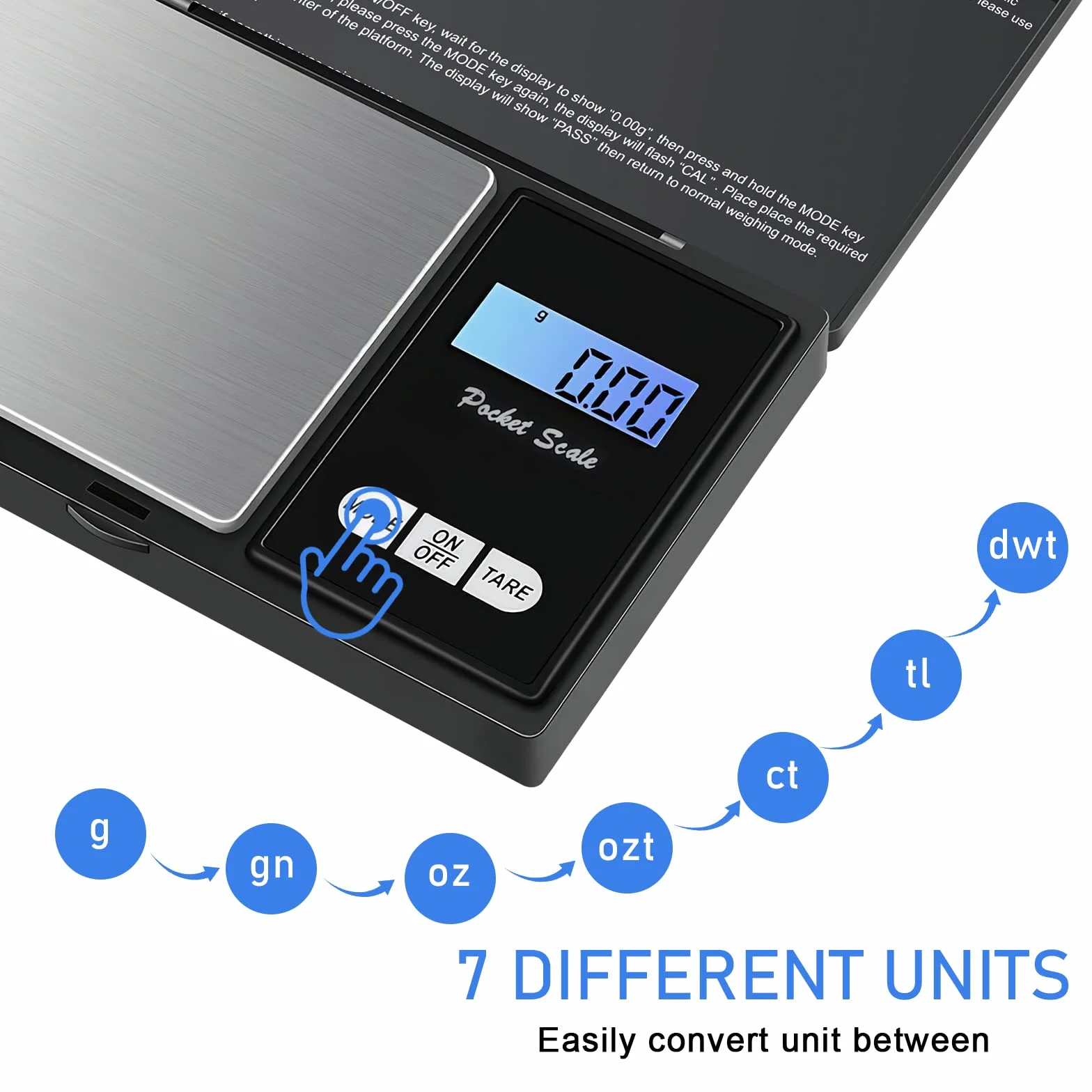 Mkitnvy 500 g/0,01 g, cyfrowa waga kieszonkowa, 500 x 0,01 g, precyzyjna mini waga kuchenna, cyfrowa waga precyzyjna, waga do złota, do kuchni, herbaty, drożdży, kawy, biżuterii, ziół