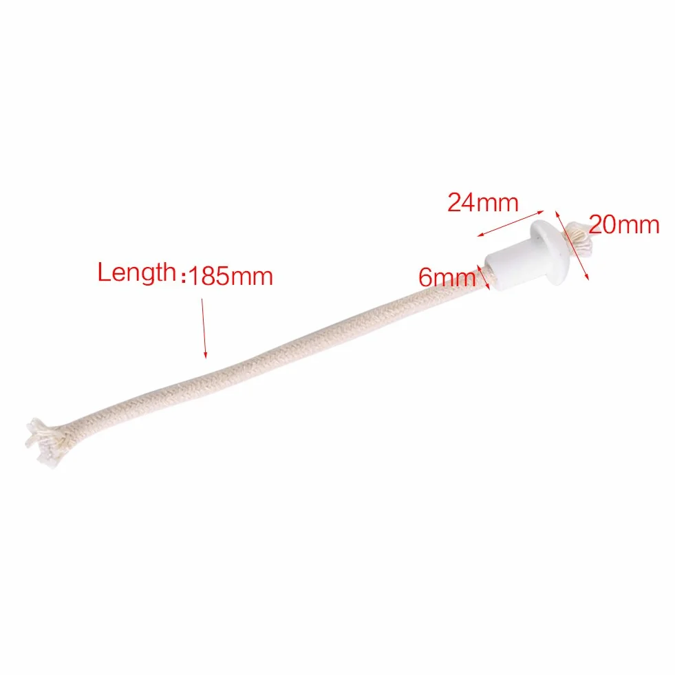 Jectse 7 szt. knota lampy olejowej, bawełna, żaroodporne światło knotowe, zamiennik z uchwytami, latarka, knot, wrog, DIY, do butelki wina, impreza, świeca, olejowa, palnik ogrodowy