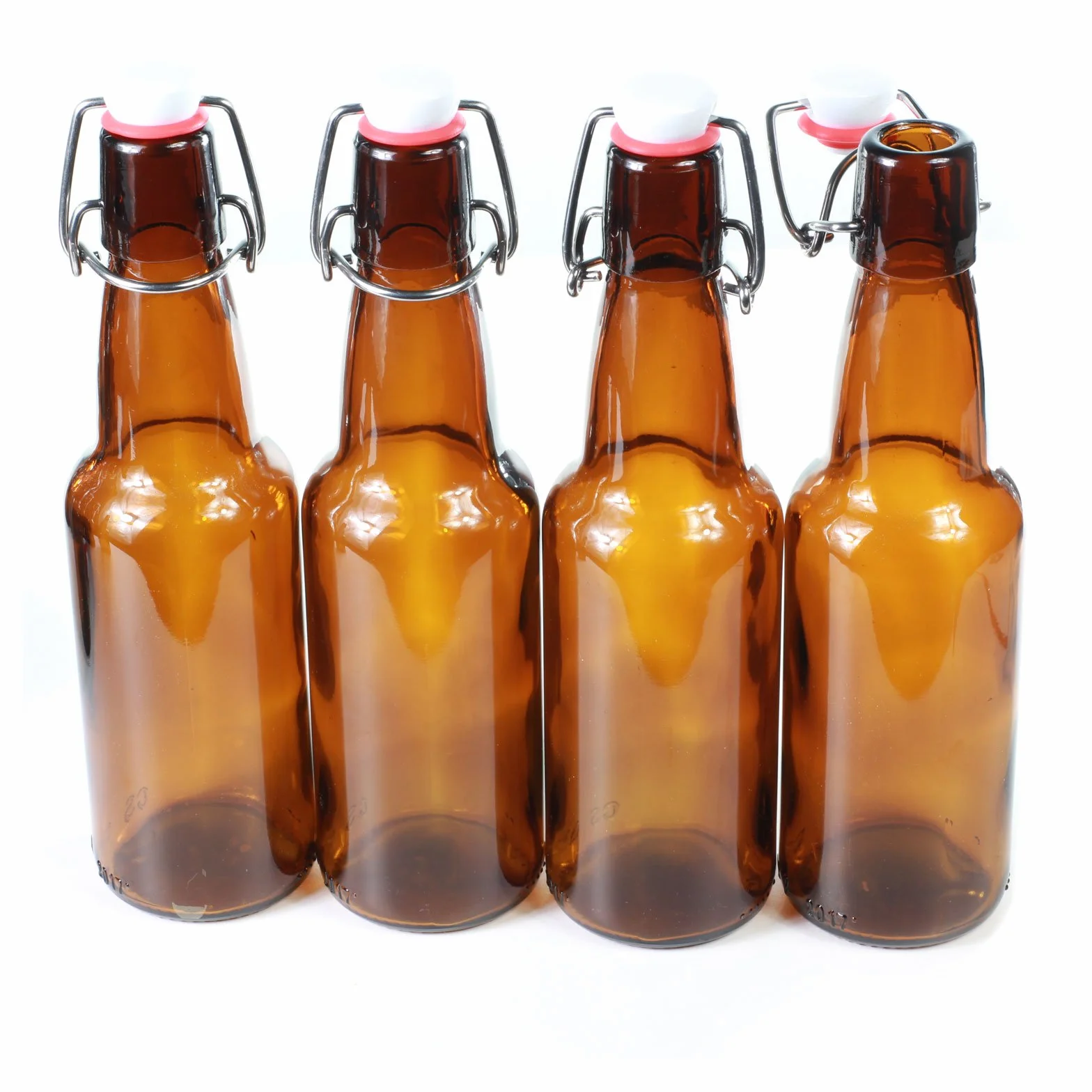 CultusWares Swing Top Butelki - Brązowe Szklane Butelki Korek do Piwa X12 (330 ml)
