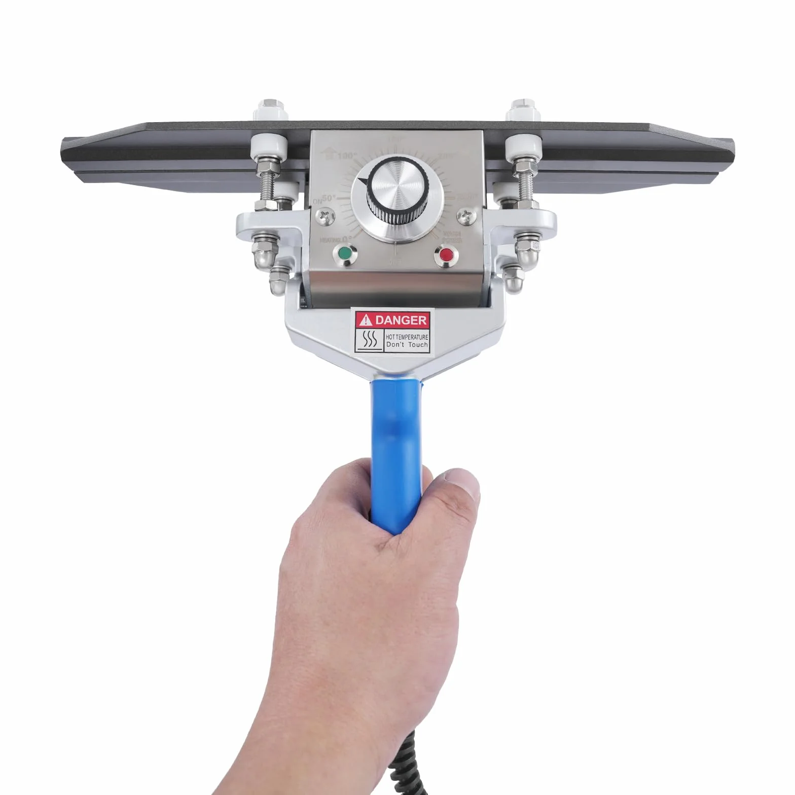 Handheld zgrzewarka na gorąco, 300 mm, 500 W, 0-300°C, z kablem sieciowym o długości 1,8 m, zgrzewarka do grubych worków, torebek z mylaru, folii aluminiowej, papieru typu kraft (niebieska)