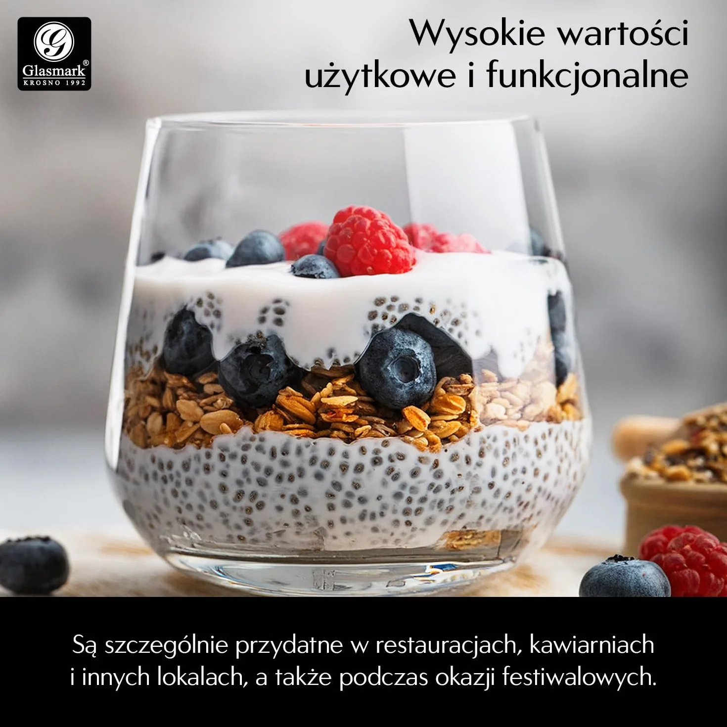 Glasmark Krosno Zestaw Szklanek 0,31 Litra Szklanki Do Whisky Napojów Szklanki Do Koktajli Drinków Szklanki Do Picia Szklanki do Wody Szklanki Do Soków 6 x 310 ML
