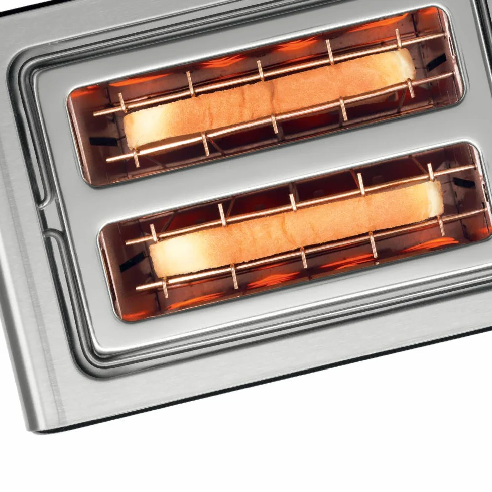 Bosch Comfortline TAT7203 Toster Stal Nierdzewna 1050W Automatyczne Wyłączanie Rozmrażanie 2 Tosty Czarny