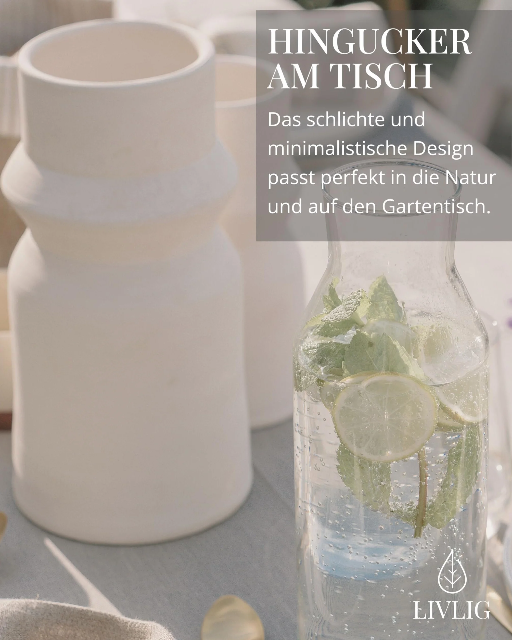 LIVLIG ręcznie robiony wazon biały, wazon na suszone kwiaty, wazon ceramiczny, wazon dekoracyjny, dekoracja stołu, wazon podłogowy, wysokość: 25 cm