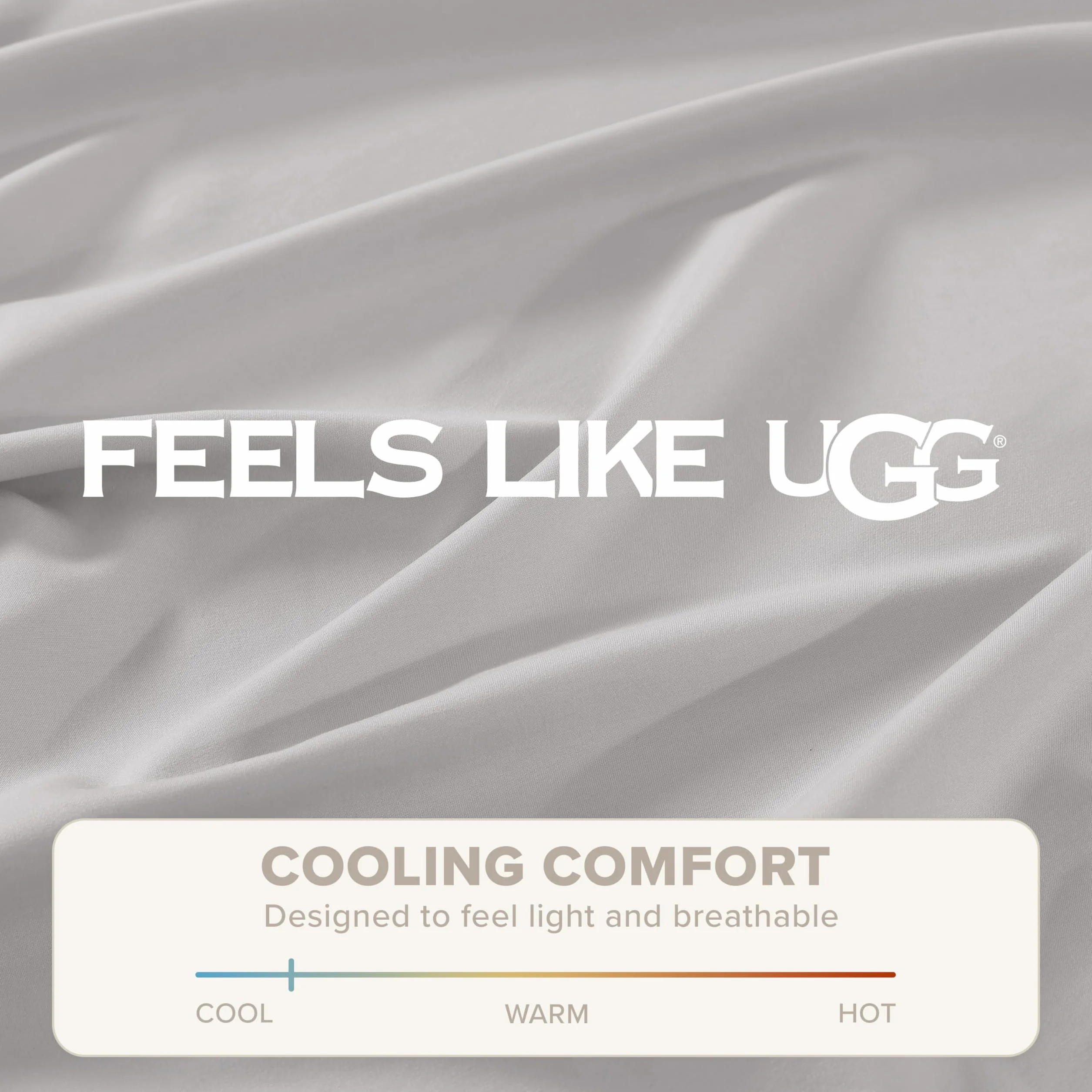 UGG 20929 Alahna Twin XL prześcieradła i poszewki na poduszki, 3-częściowy zestaw, do spania w luksusie, można prać w pralce, głębokie kieszenie, odporna na zagniecenia, jedwabista technologia