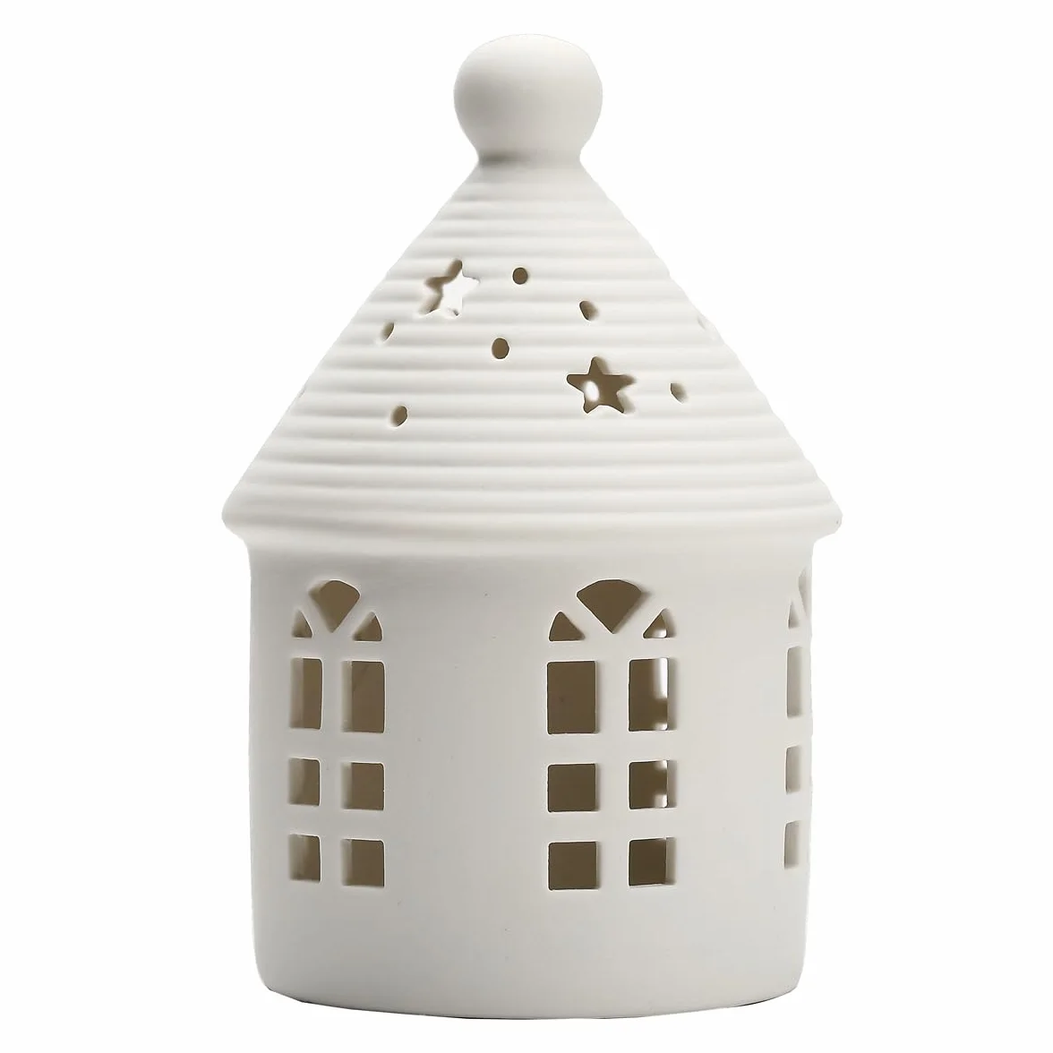 Ceramiczna latarnia morska dekoracja domu blat ręcznie rzeźbione figurki porcelanowe z oświetleniem LED bateria w zestawie