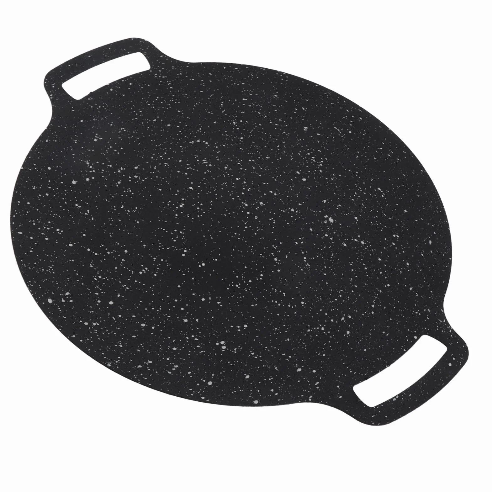 Koreańska Patelnia Grillowa, Płyta Nieprzywierająca z Kamienia Mafanowego do Grillowania na świeżym Powietrzu, Idealna na Kemping i Spotkania Rodzinne 32 Cm (38cm)