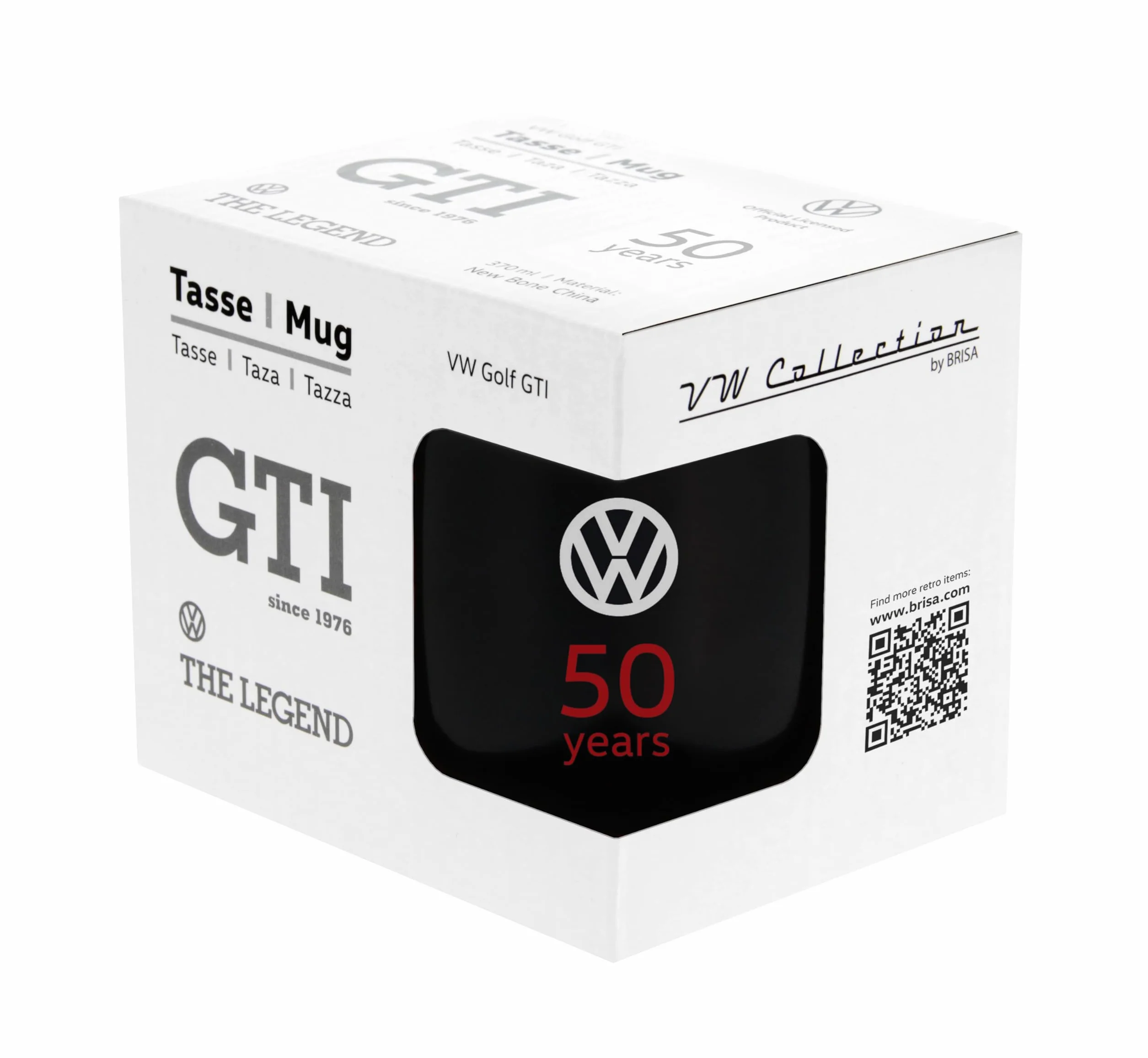 VW Collection BRISA ceramiczna filiżanka GTI 50 lat 370 ml czarny