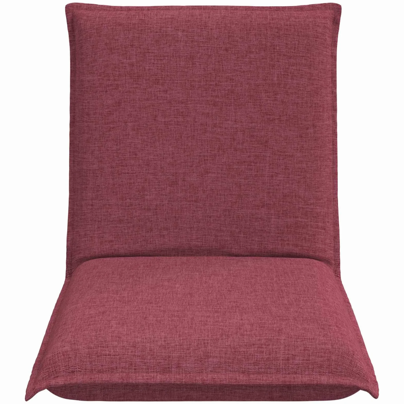 Krzesło podłogowe w kolorze czerwonego wina z materiału 54 x 64 x 59 cm, składane i regulowane oparcie, wyściełane i ergonomiczne, do jogi, medytacji, czytania i grania w pomieszczeniach
