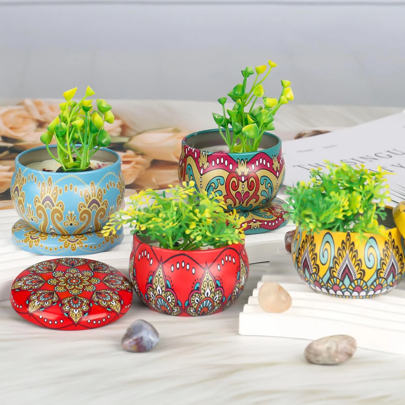 XTDMJ Świece zapachowe, prezenty dla kobiet, zestaw 4 szt. naturalnego wosku sojowego, świece do aromaterapii, łagodzące stres, odprężające ciało, Boże Narodzenie, urodziny, do łazienki, jogi