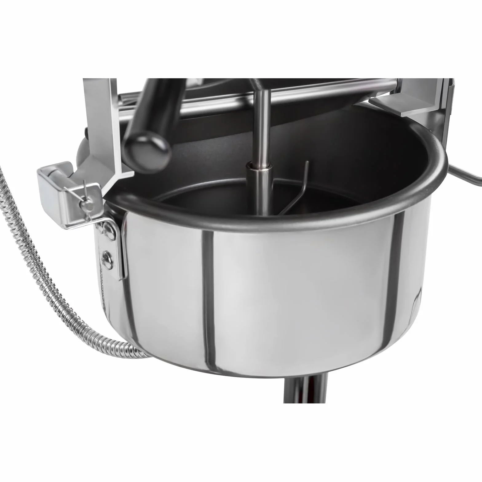 Royal Catering Maszyna do popcornu 1600 W 5 kg/h retro czarna