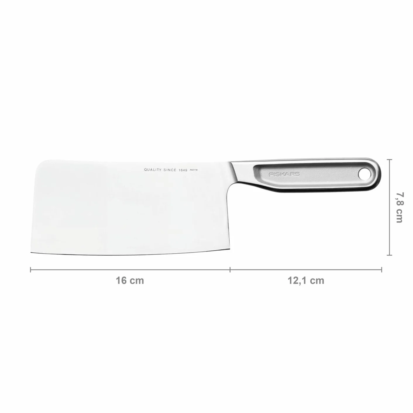 Fiskars Nóż do siekania All Steel, długość całkowita: 28,1 cm, japońska twarda stal Aichi, 1062885