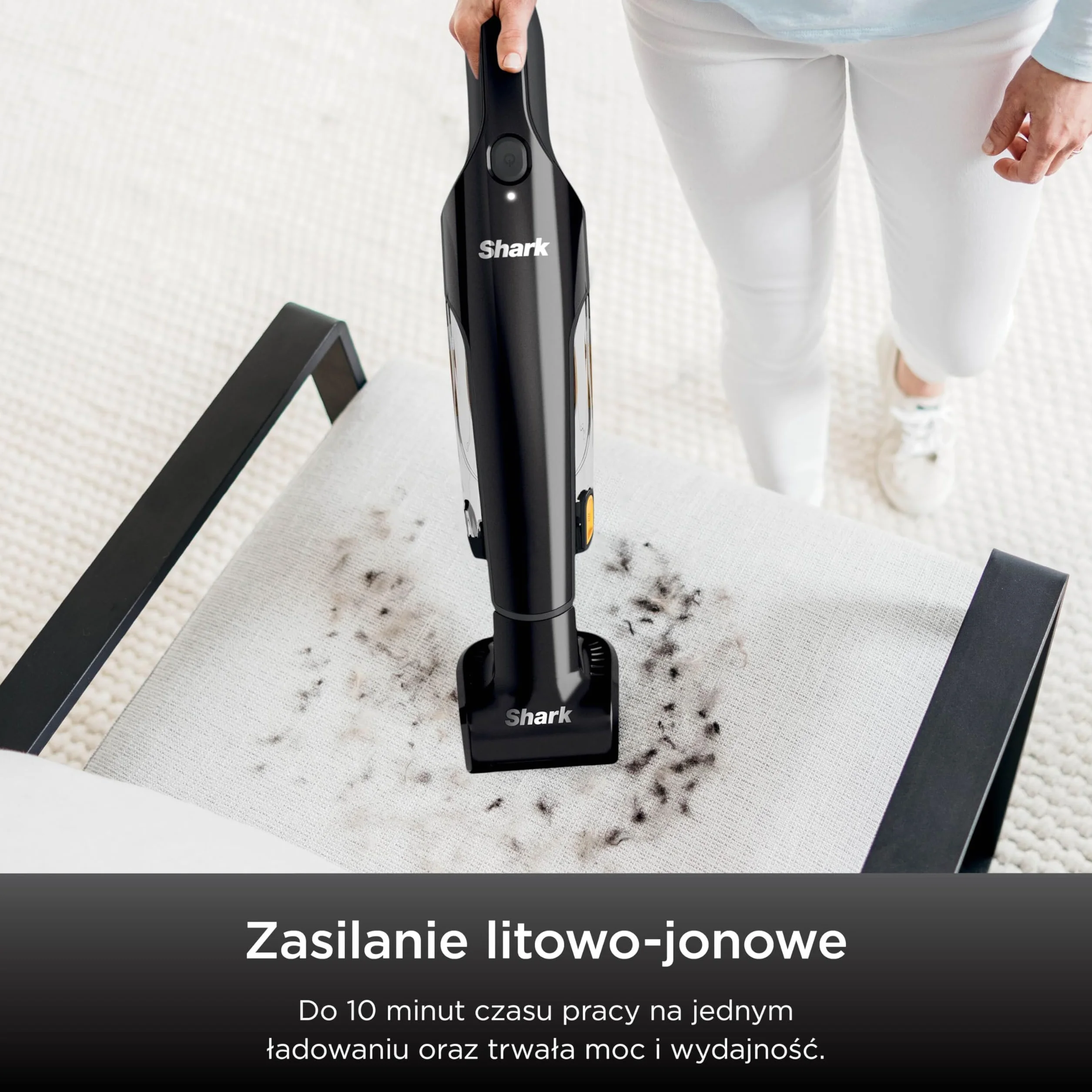Shark HandVac bezprzewodowy odkurzacz ręczny [CH950EUT], model dla właścicieli zwierząt domowych, bezprzewodowy odkurzacz, czarny