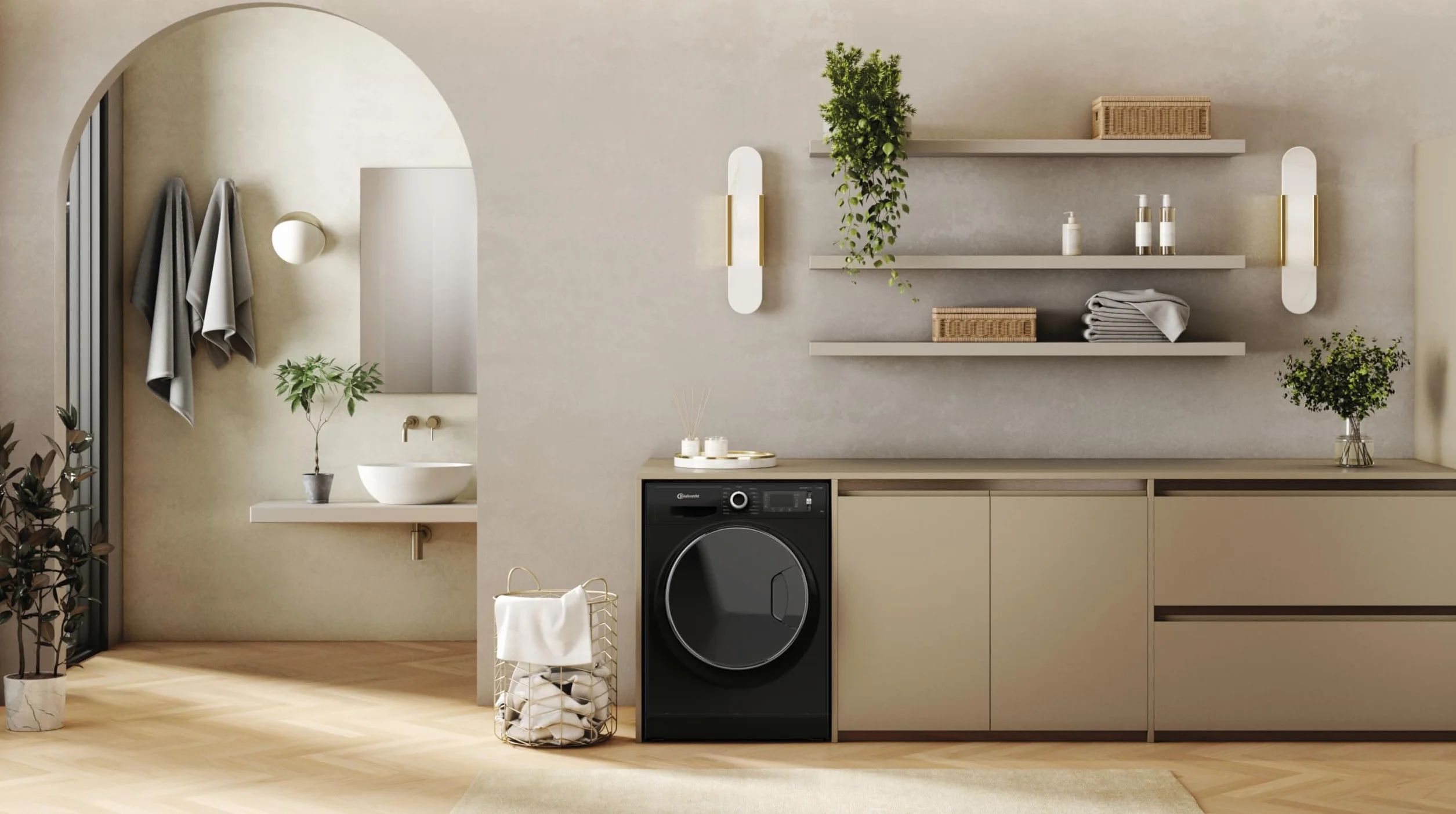 Bauknecht WM BB 8AA pralka ładowana od przodu/8 kg/klasa efektywności energetycznej A/Active Care Color+/silne usuwanie plam/programy parowe/higiena Steam z antywirusem/funkcja odświeżania