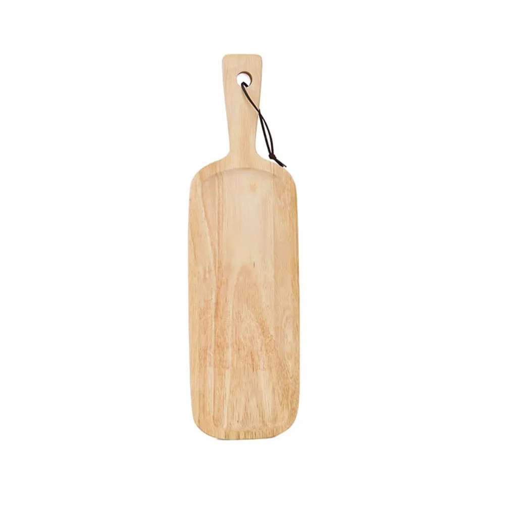 Deska do krojenia Drewniana deska do krojenia z uchwytem Deska do krojenia i serwowania Długa półmisek na wędliny Deska do pizzy i sera do chleba do kuchni Akcesoria kuch,Large Wood Color