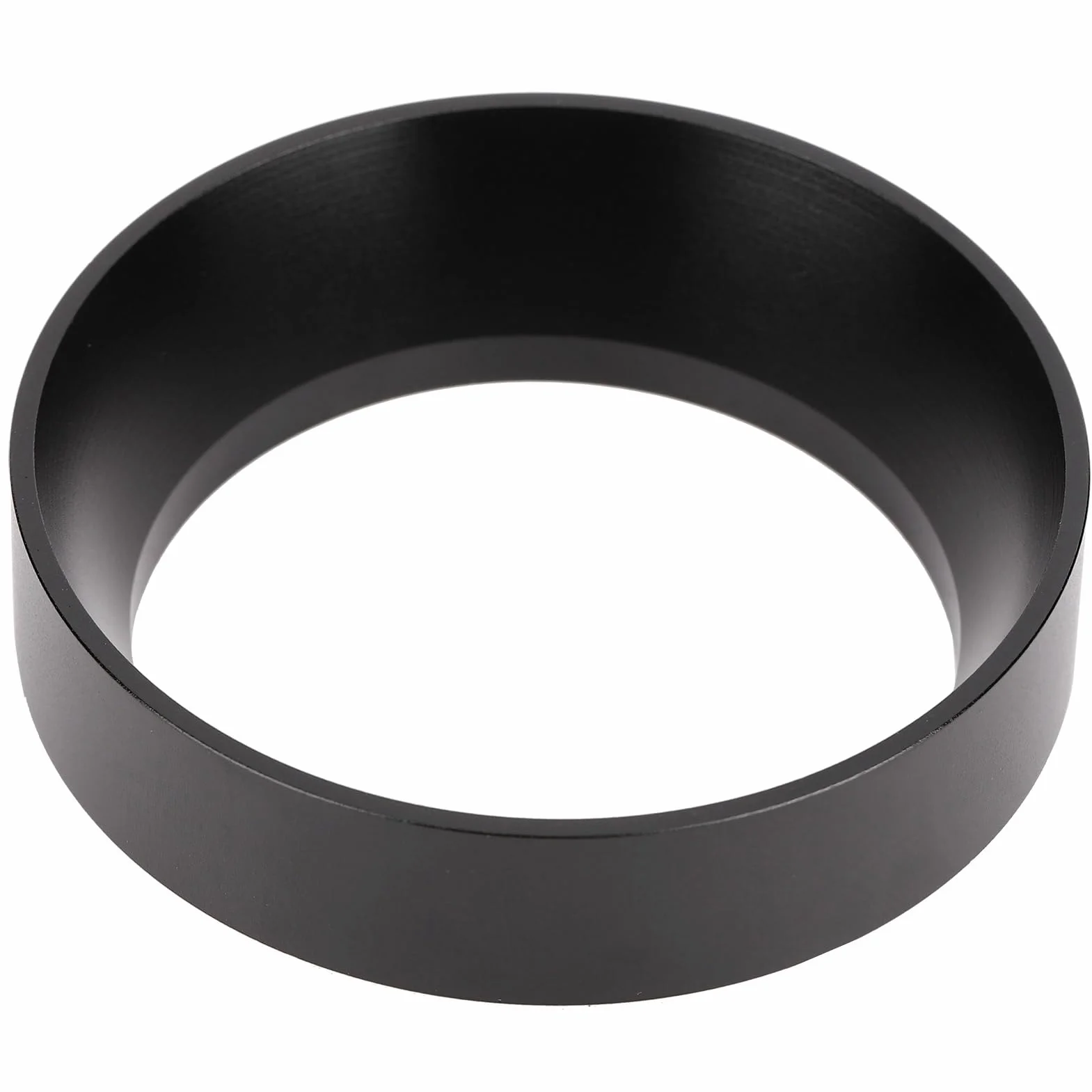 Akozon Magnetyczne Kawa w Proszku Pierścienia Pierścień, Akcesorium do Kawy, Proszek Dystrybutora Lejek z Stałymi Filtrami, Czarny (53 MM z magnesem)