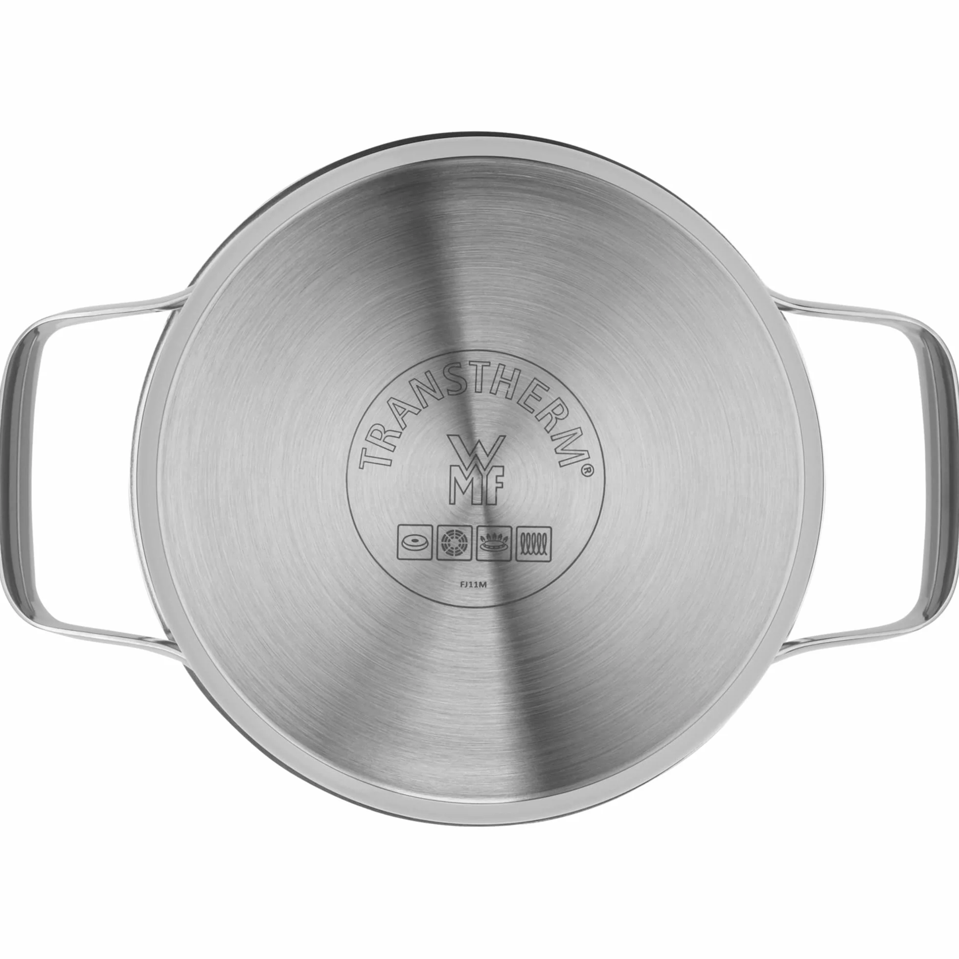 WMF Belmonte mały garnek 16 cm, mały garnek ze szklaną pokrywką, garnek do makaronu, garnek do mięsa indukcyjnego 1,9 l, polerowana stal nierdzewna Cromargan, niepowlekany