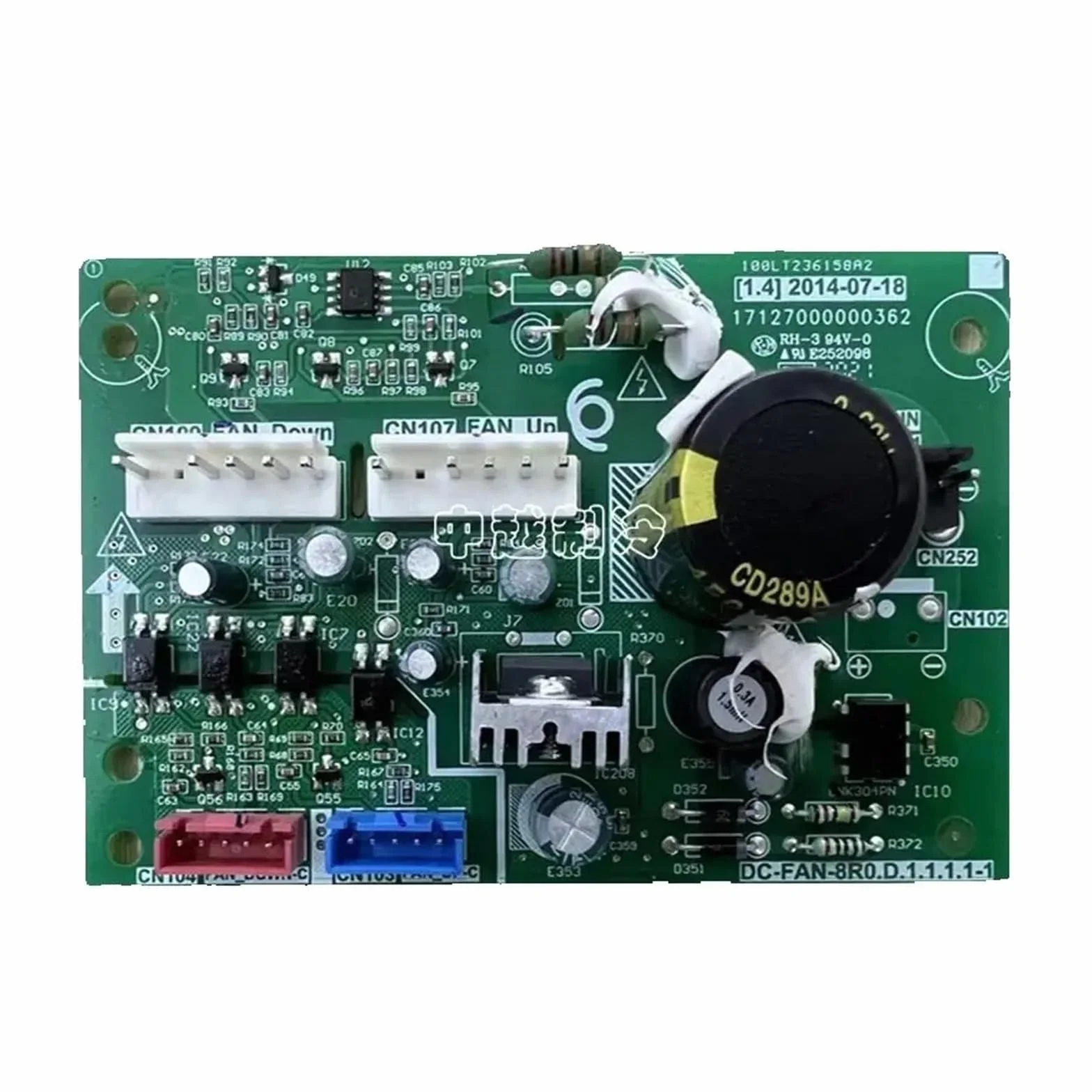 Płyta główna klimatyzatora, płyta silnika wentylatora, numer modelu DC-FAN-8R0.D.1.1.1.1-1,