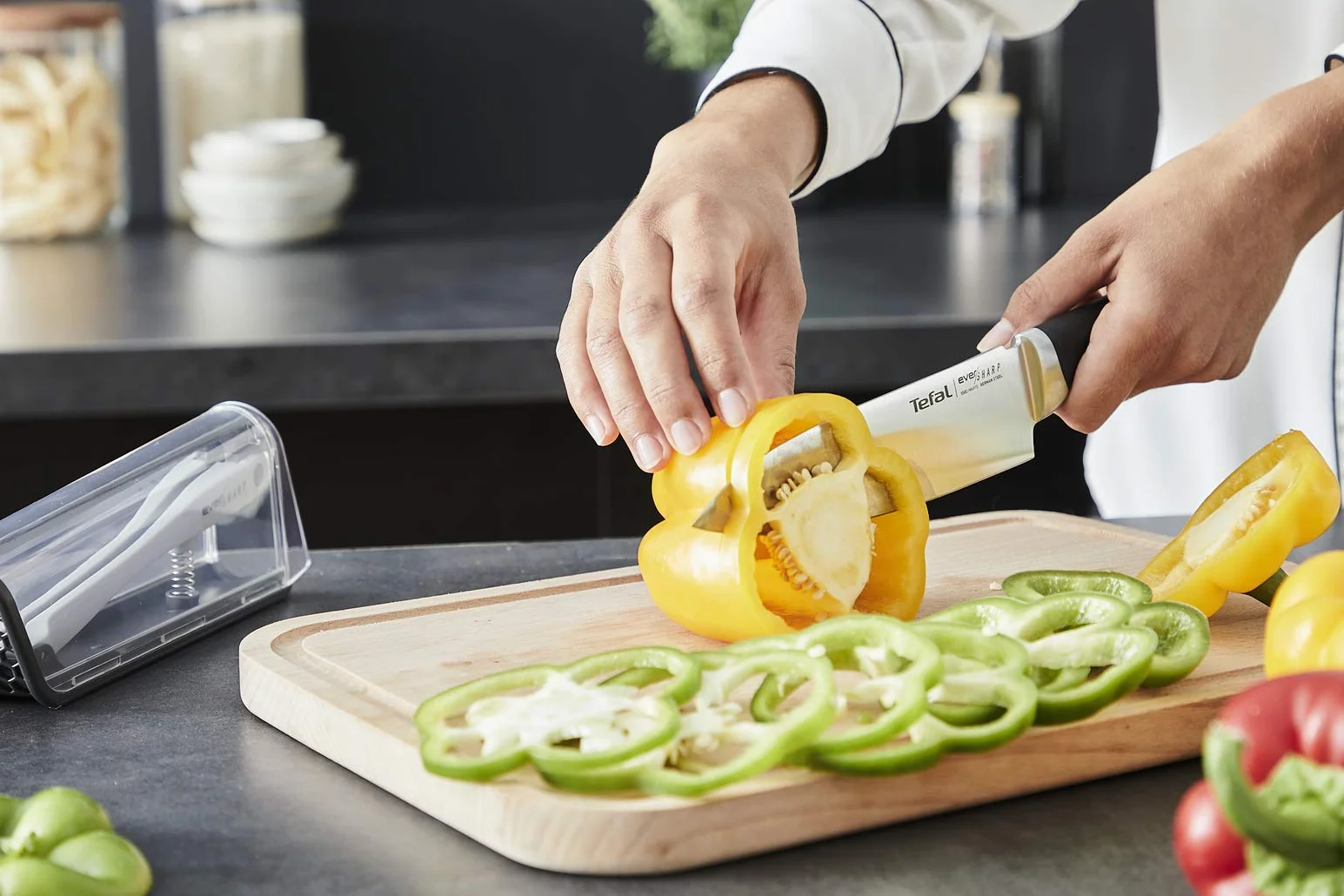 Tefal Ever Sharp Nóż Szefa Kuchni, Srebrny, 16,5 cm