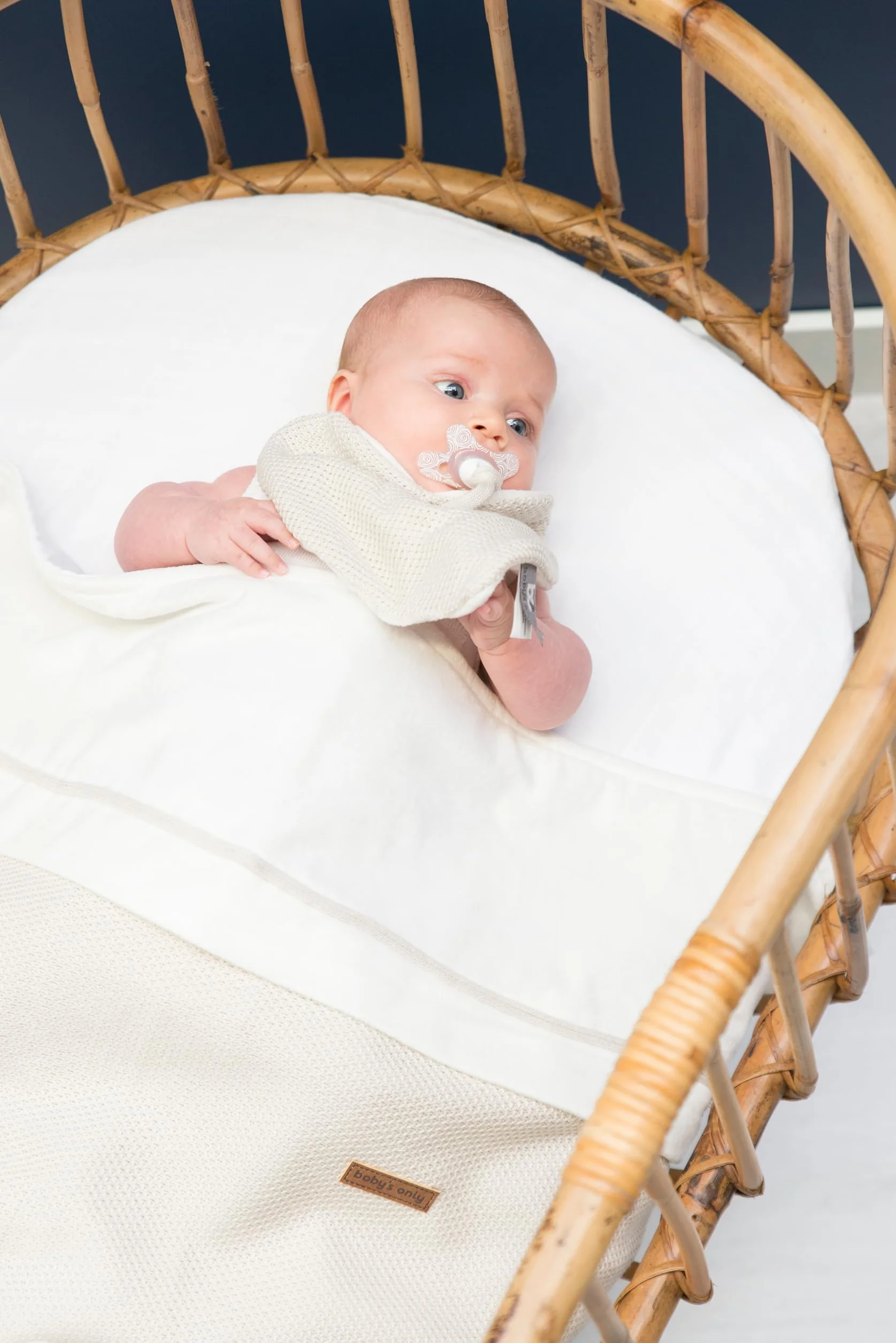 Baby's Only - poszwa na kołdrę dla niemowląt Classic - Woolwhite - 80x80 cm