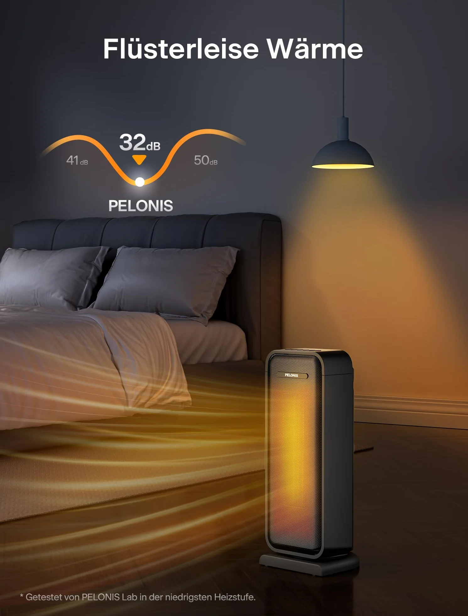 PELONIS grzejnik elektryczny 2000 W ceramiczny termowentylator przenośny timer 12h