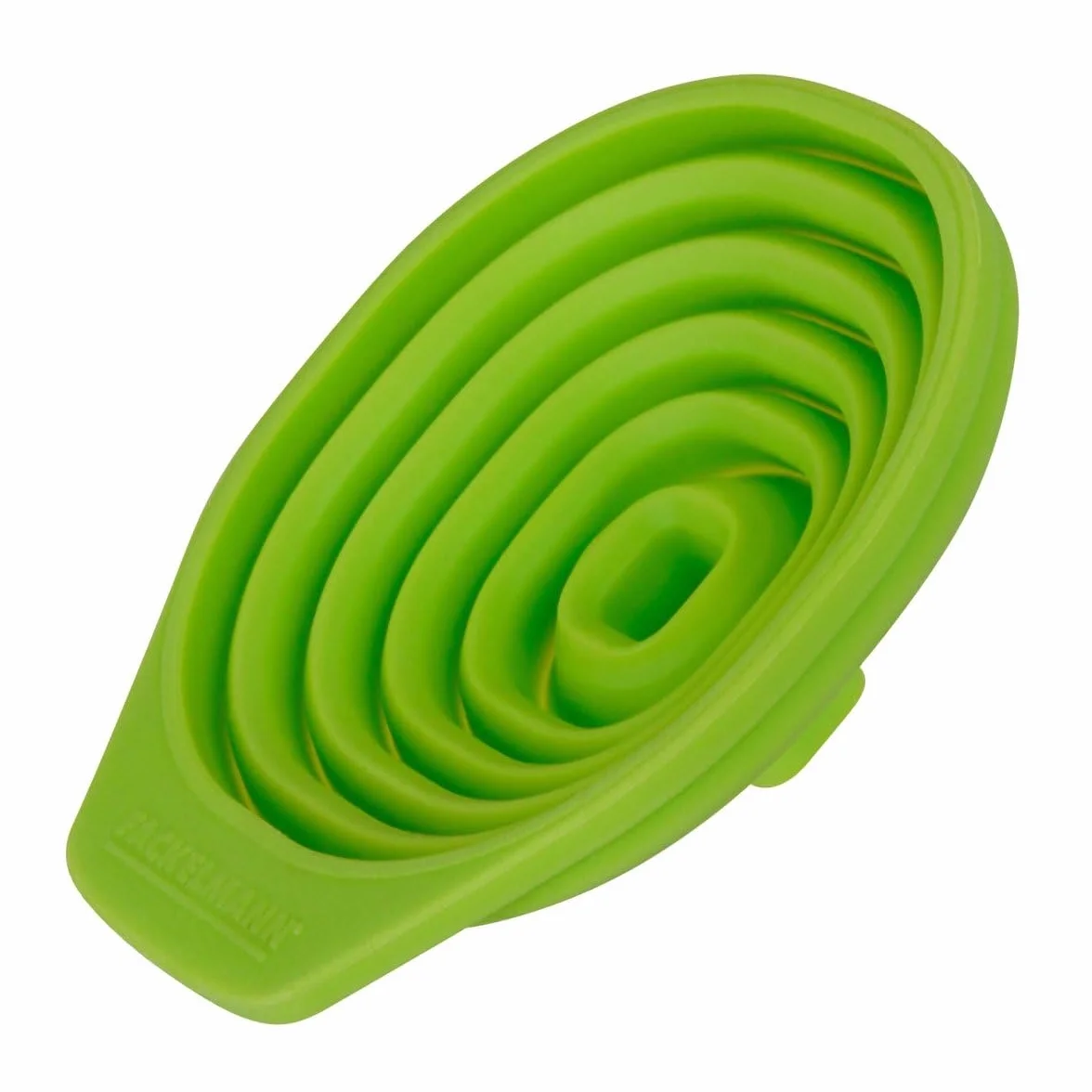 Fackelmann Food&More lejek, składany, silikon, zielony, średnica 8,5 x 3,5-10 cm