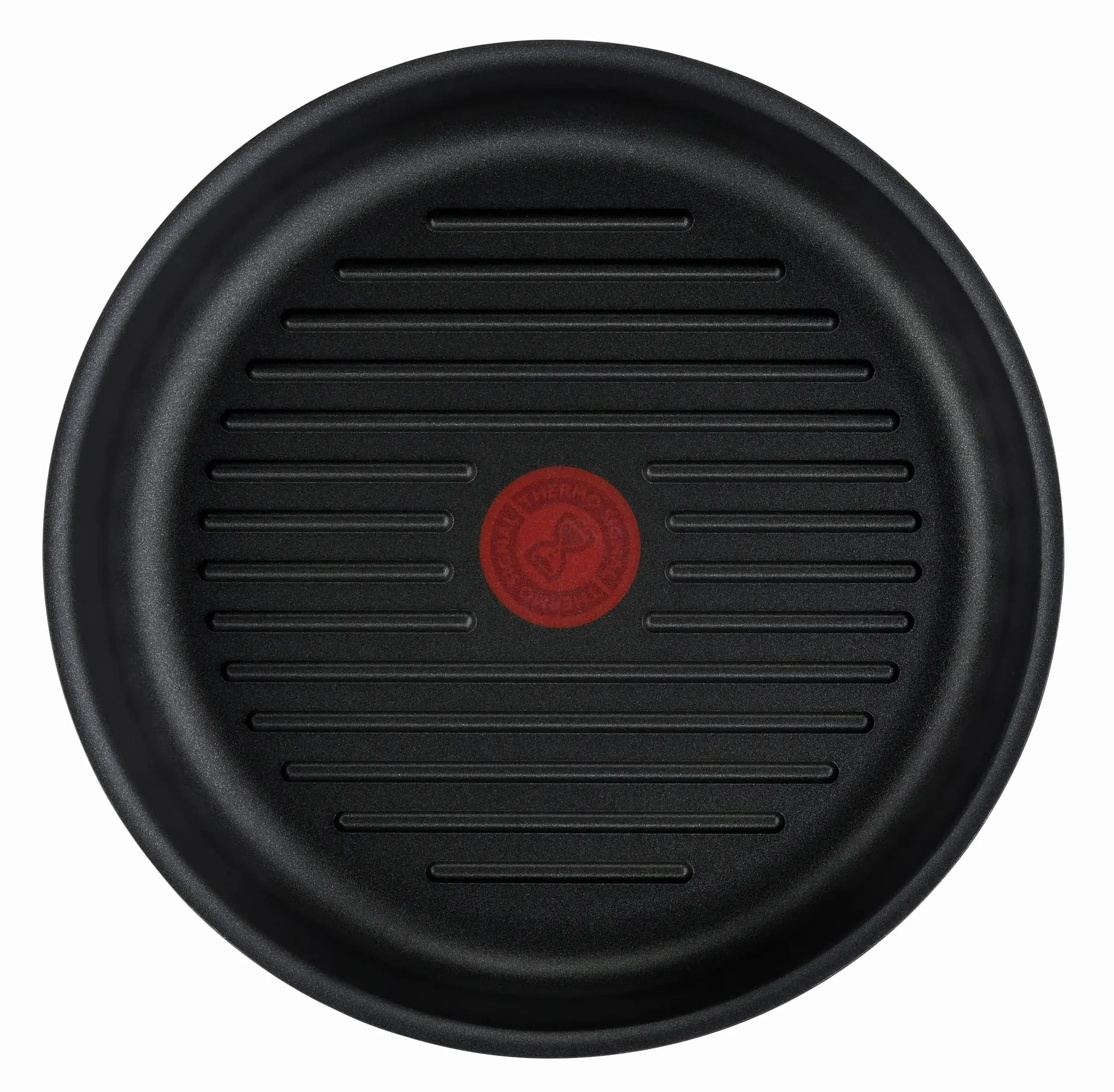 Tefal Ingenio Patelnia grillowa, 26 cm, indukcyjna, powłoka nieprzywierająca, odlew aluminiowy, możliwość układania w stosy, kompatybilna ze zmywarką, Eco Resist L8584004, czarna, nieprzywierająca