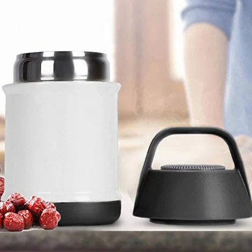 450 ml próżniowo izolowane pudełko na lunch utrzymuje jedzenie w cieple szczelne pojemniki ze stali nierdzewnej termiczne jedzenie, pudełka na lunch ，Pojemniki na żywność(Orange)