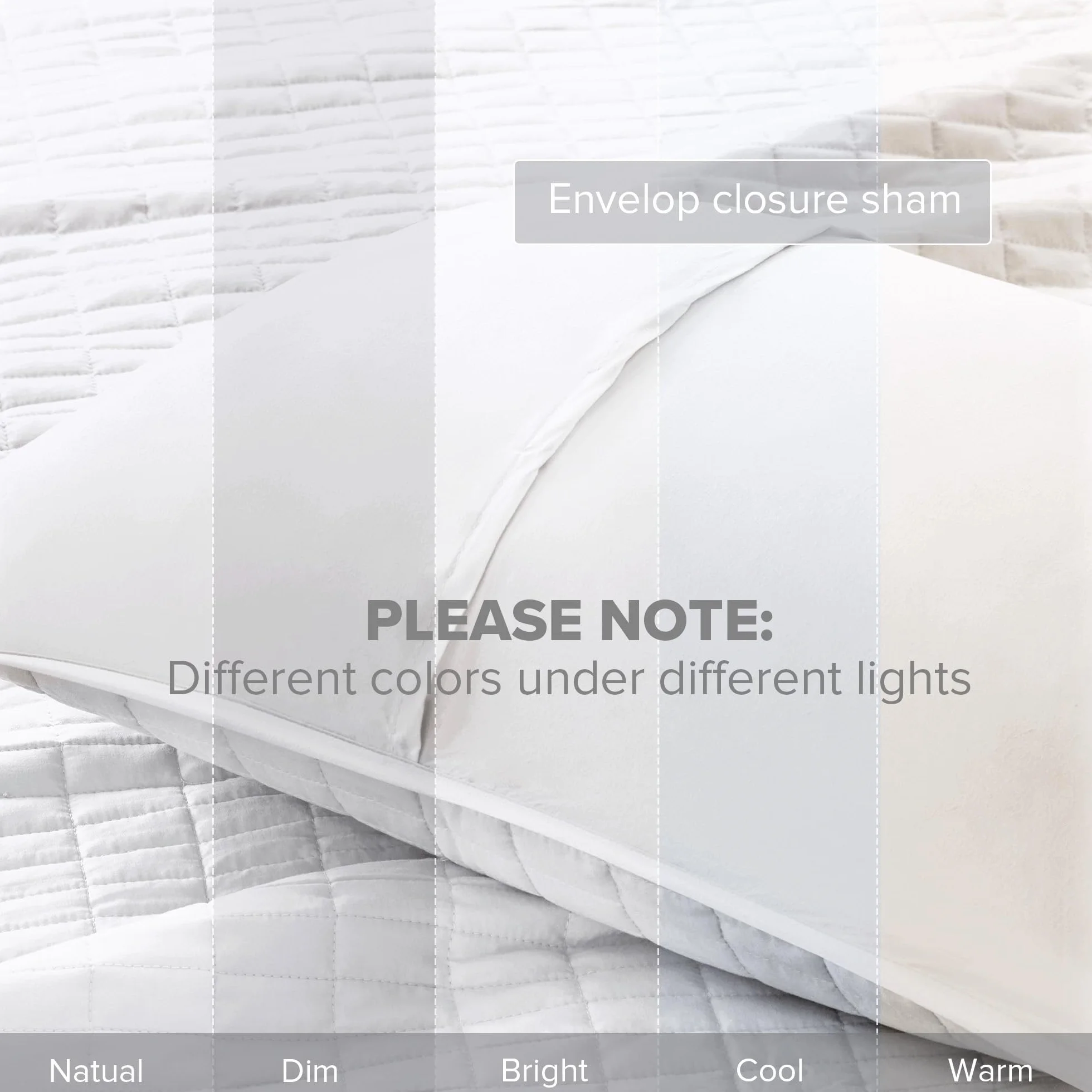 Comfort Spaces Kienna Quilt Set Double Sided Stitching White Twin/Twin XL 2 Piece
